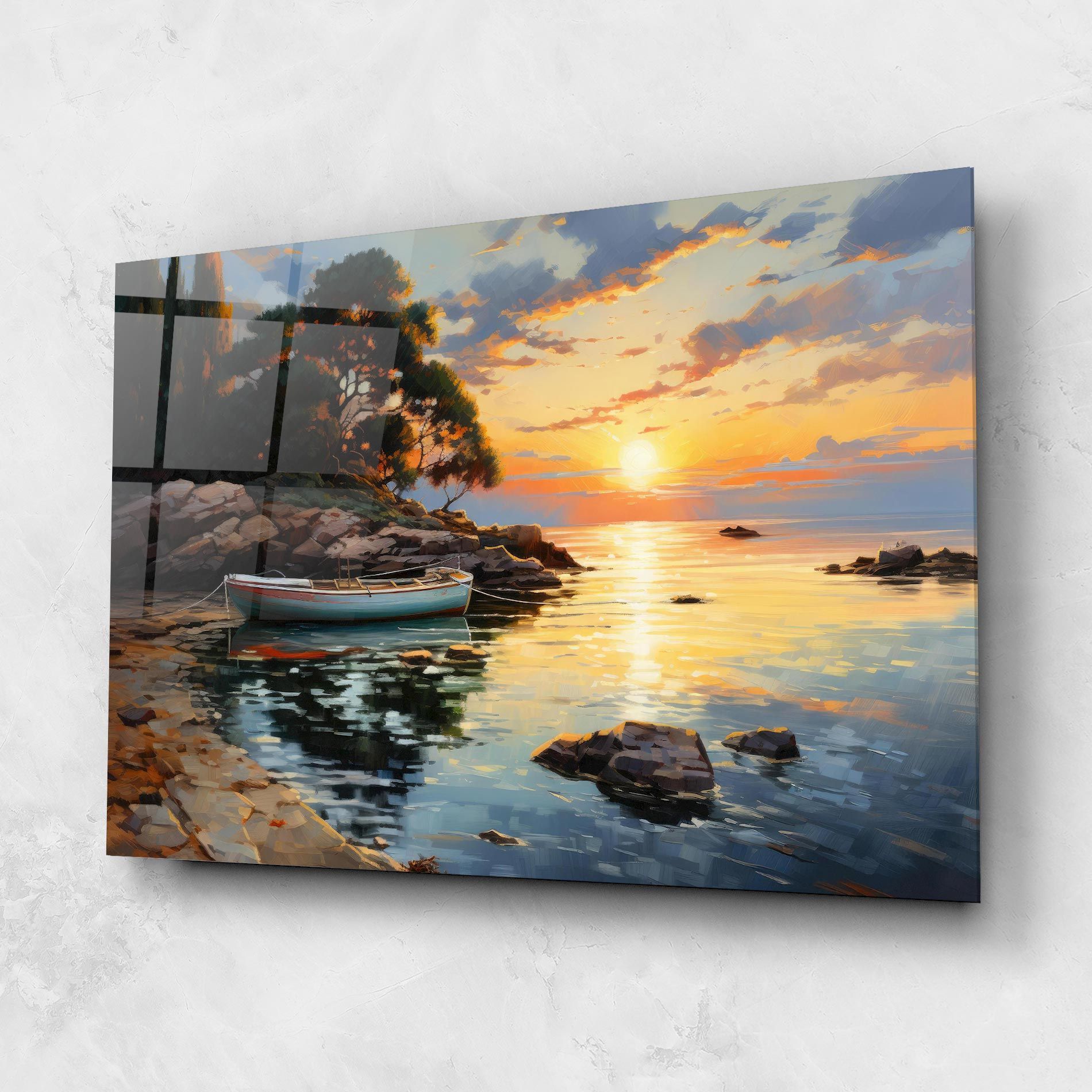 Sunset Sea Art mockup 1