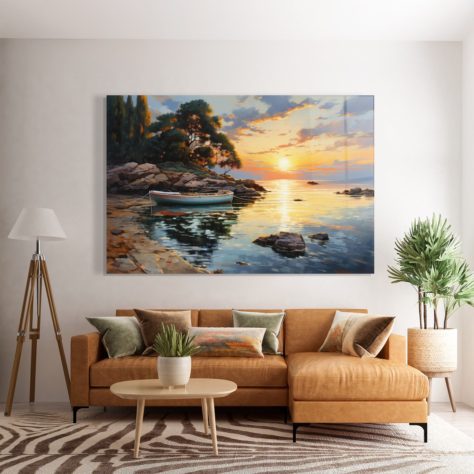 Sunset Sea Art mockup 7