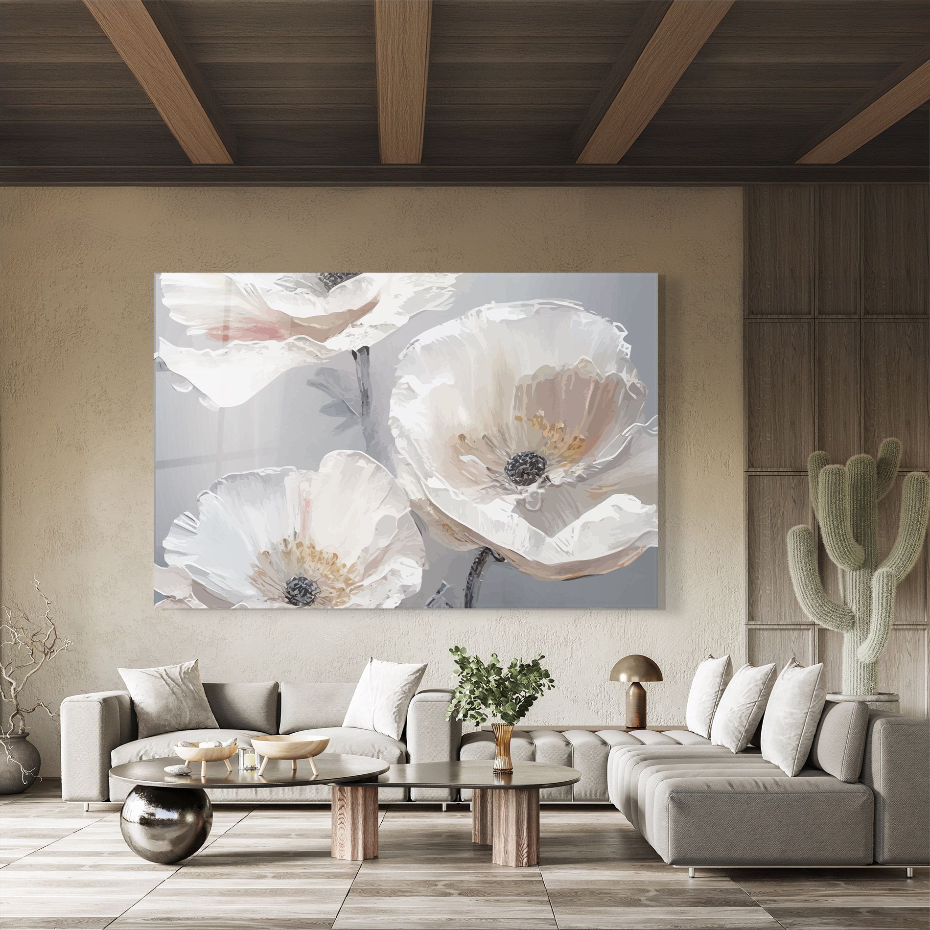 Cream Mix Flower mockup 8