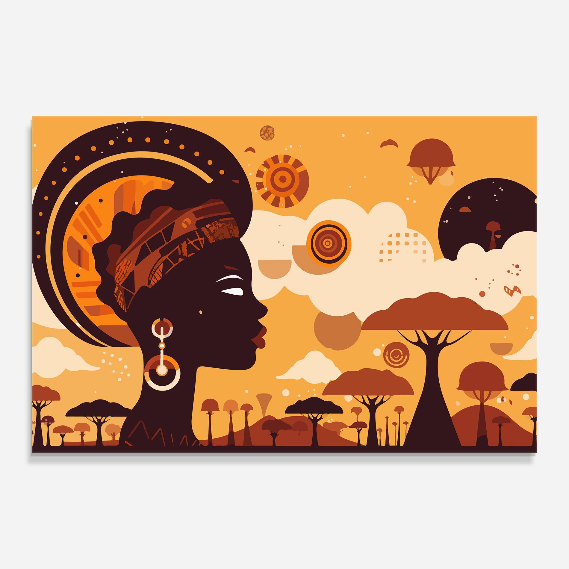 Obraz na Szkle African Art mockup 0