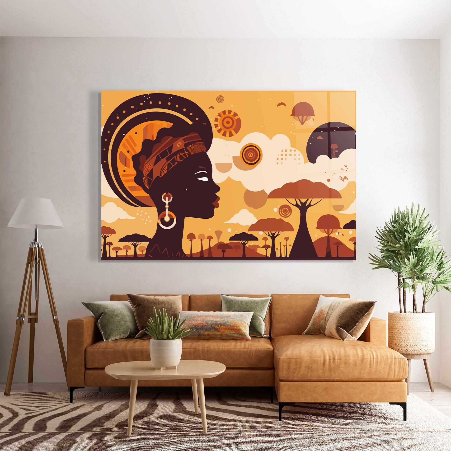 Obraz na Szkle African Art mockup 7
