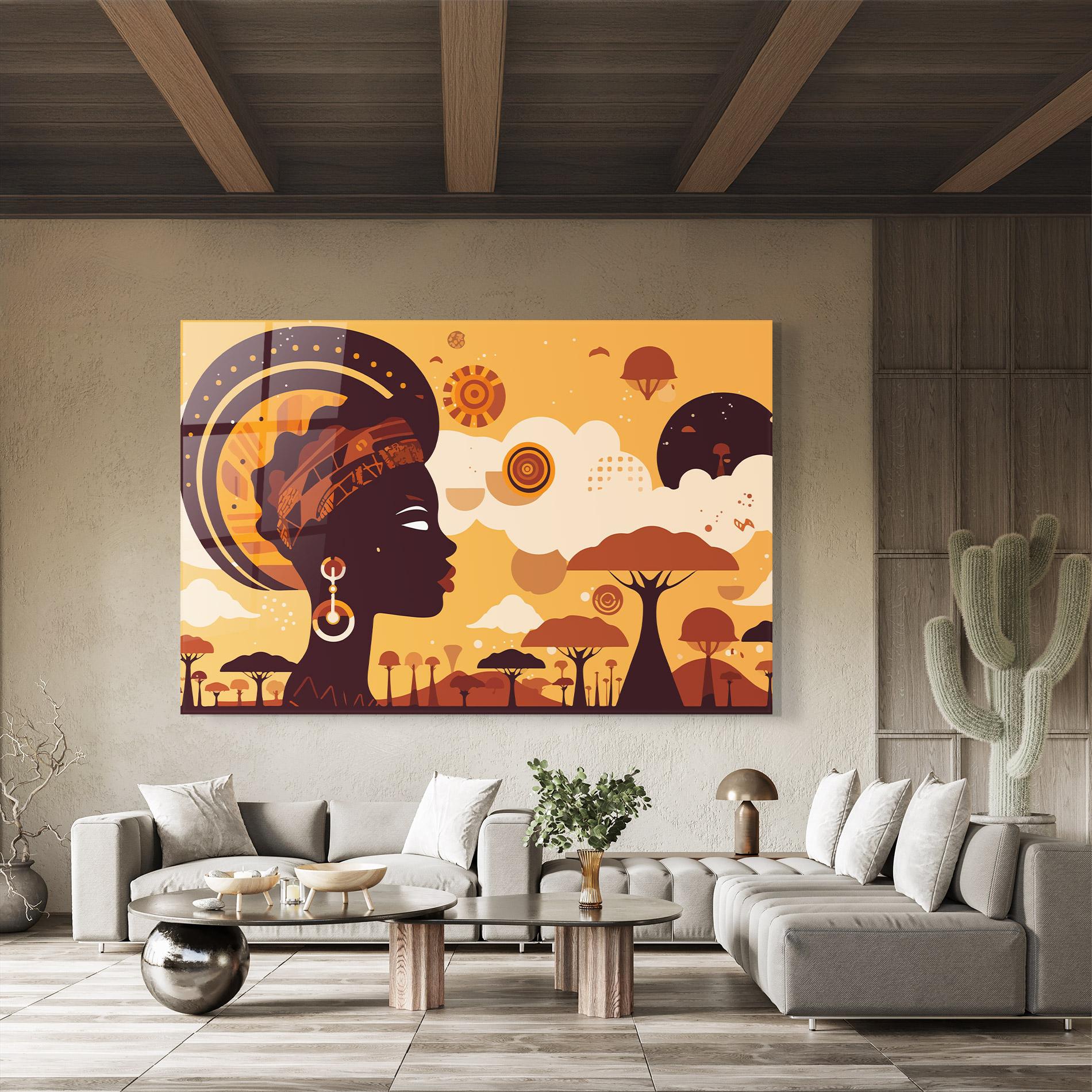 Obraz na Szkle African Art mockup 8