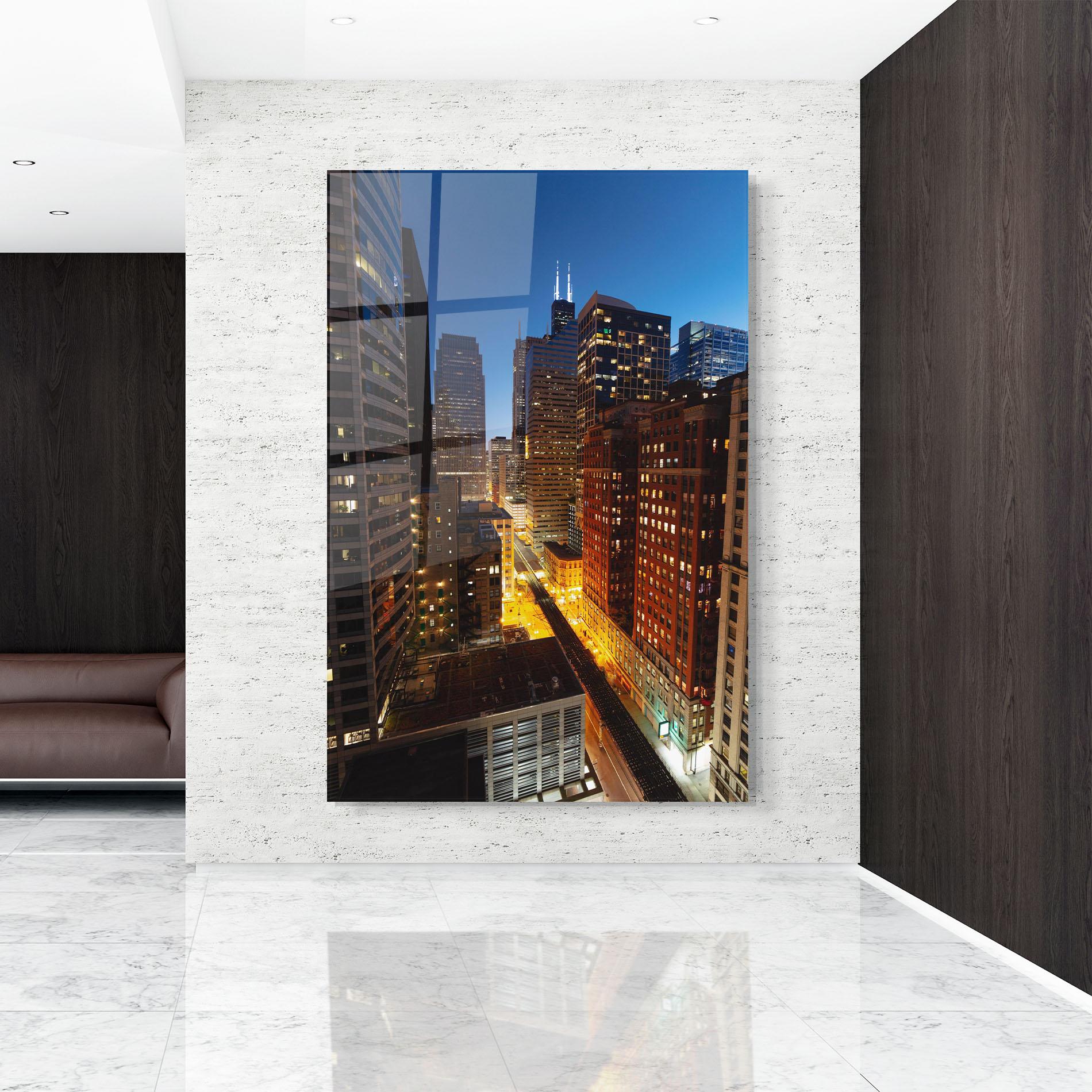 Obraz na Szkle Hight City Building mockup 9