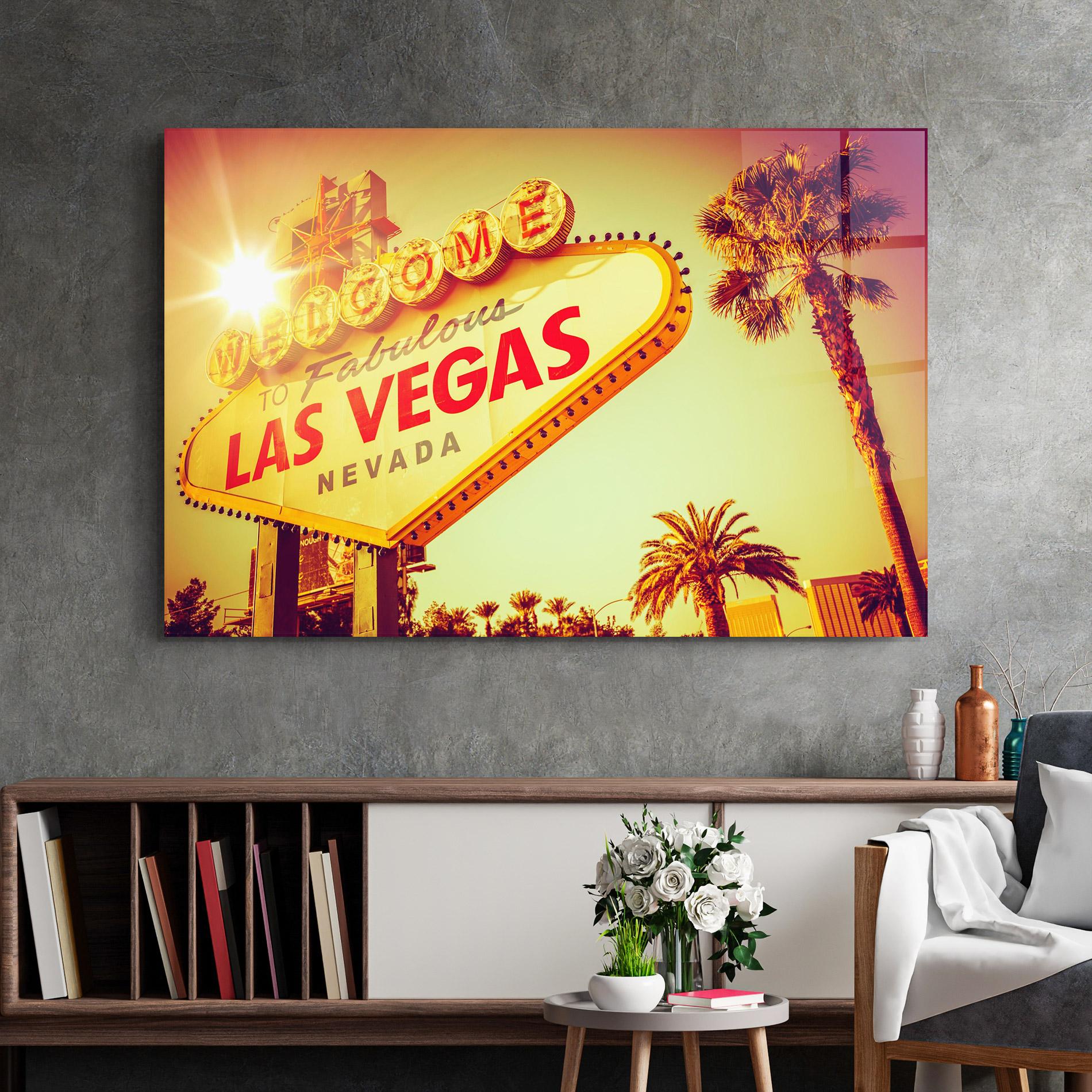 Obraz na Szkle Las Vegas Nevada mockup 2