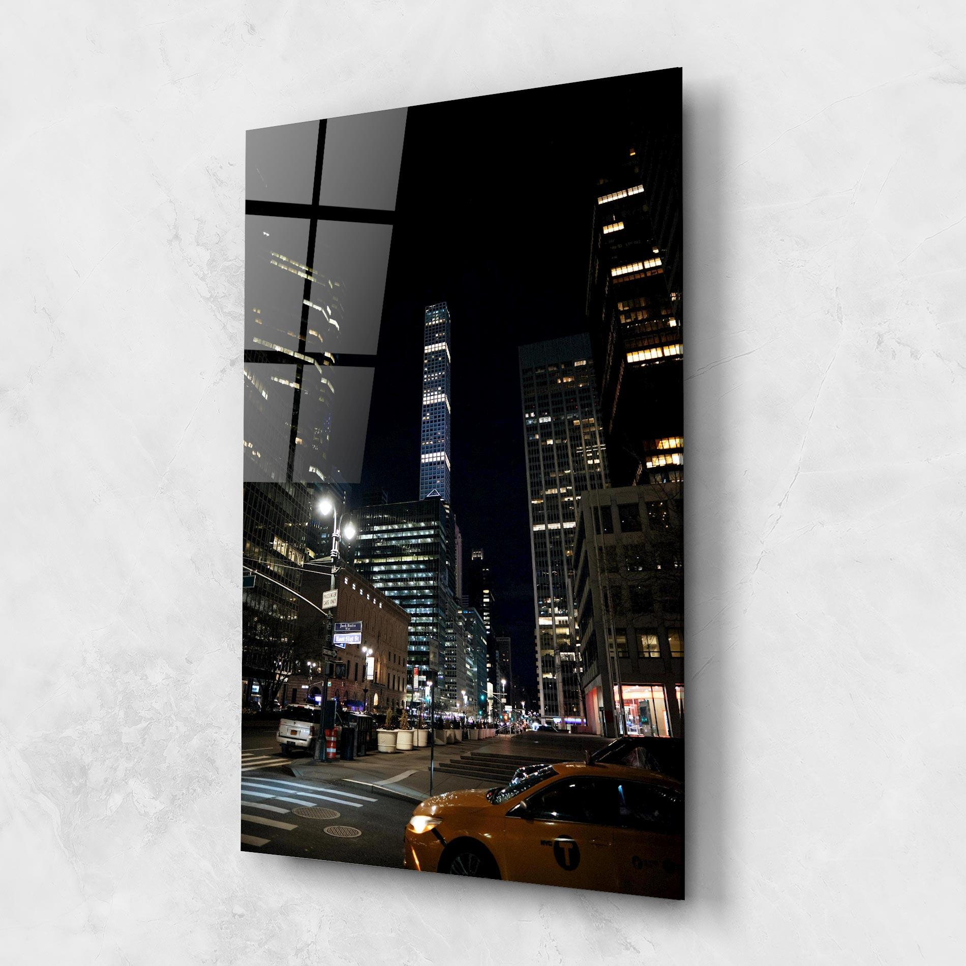 Obraz na Szkle Skyline Night Light mockup 1