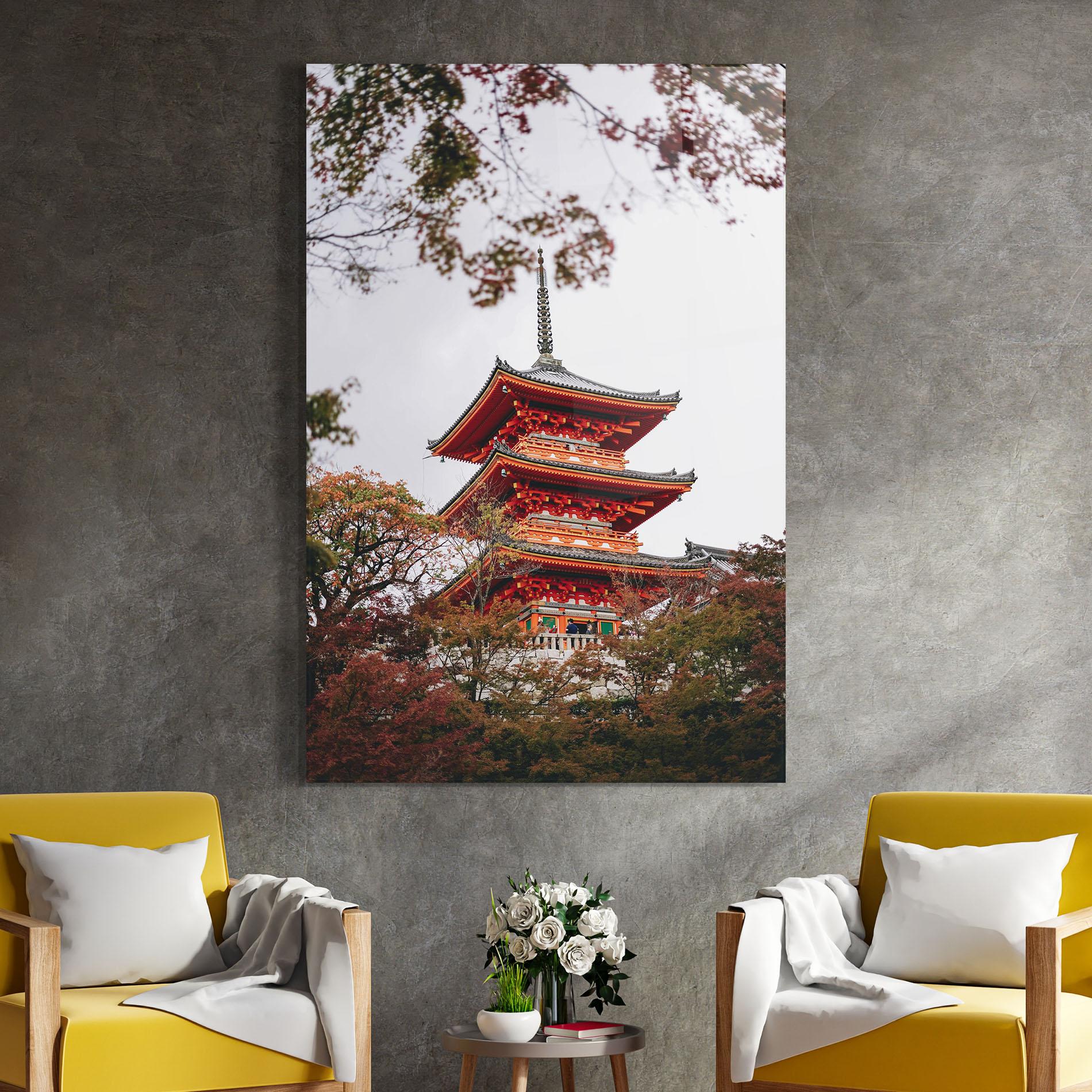 Obraz na Szkle Kiyomizu Dera mockup 4