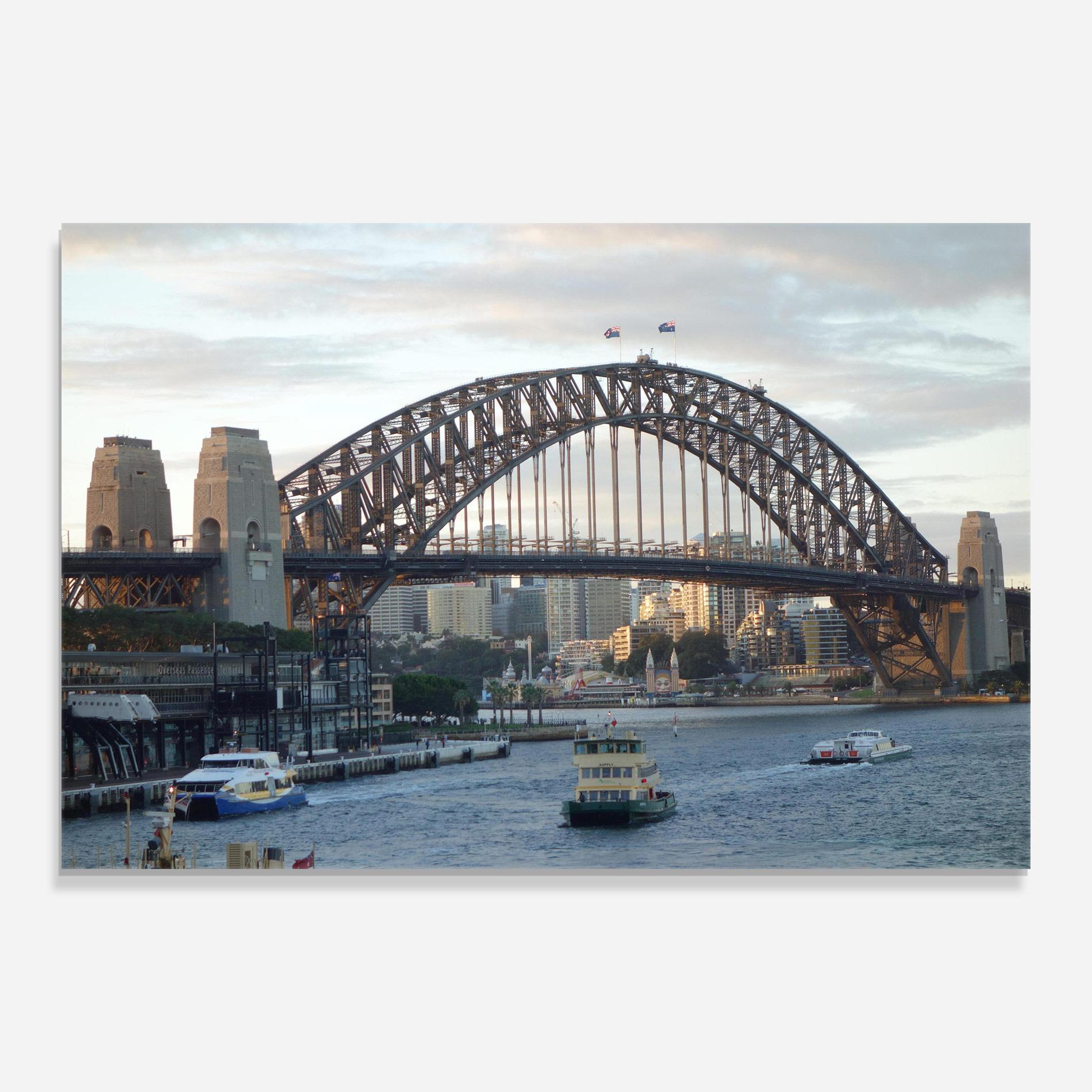 Obraz na Szkle Harbour Bridge View mockup 0