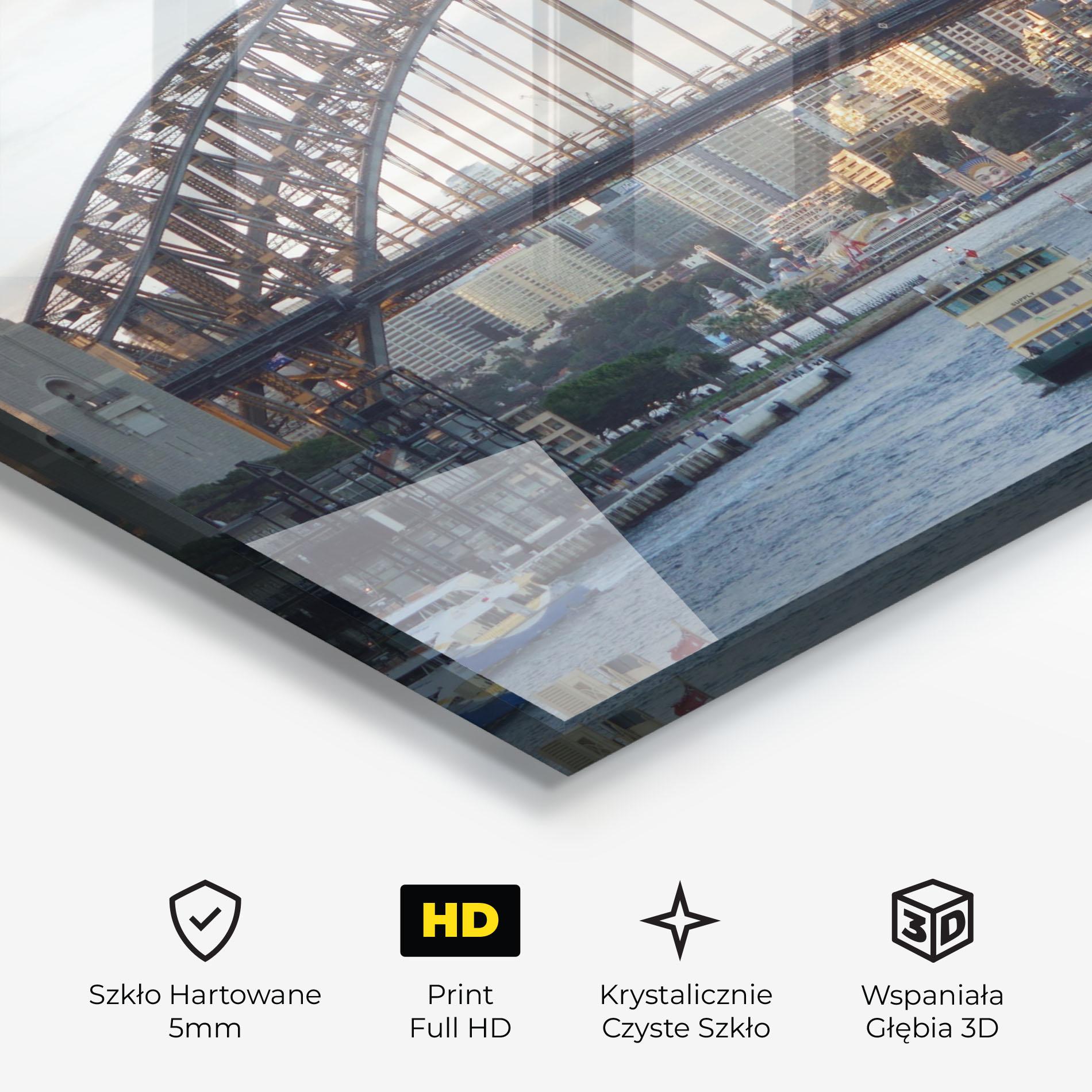 Obraz na Szkle Harbour Bridge View mockup 3