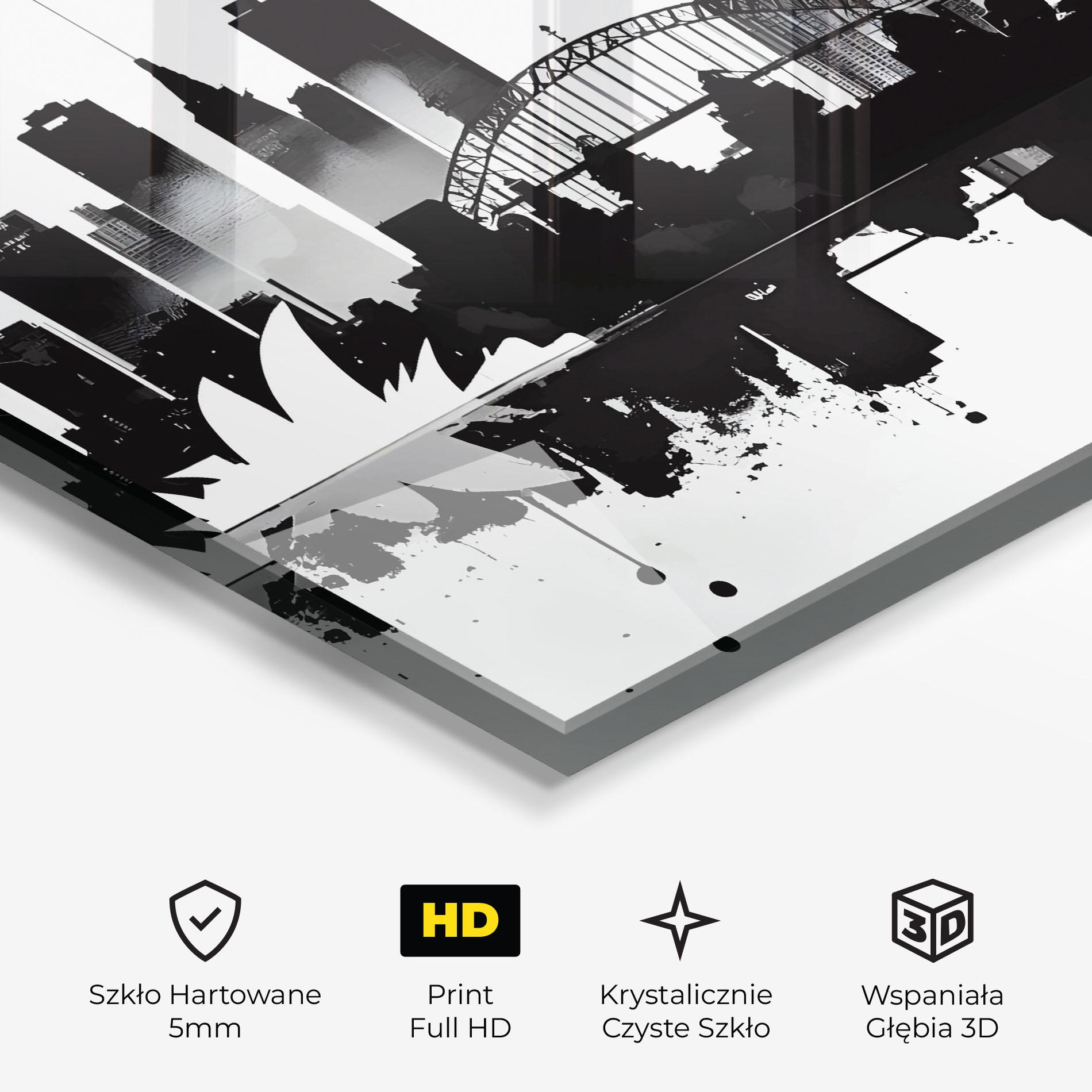 Obraz na Szkle Opera House Art mockup 3