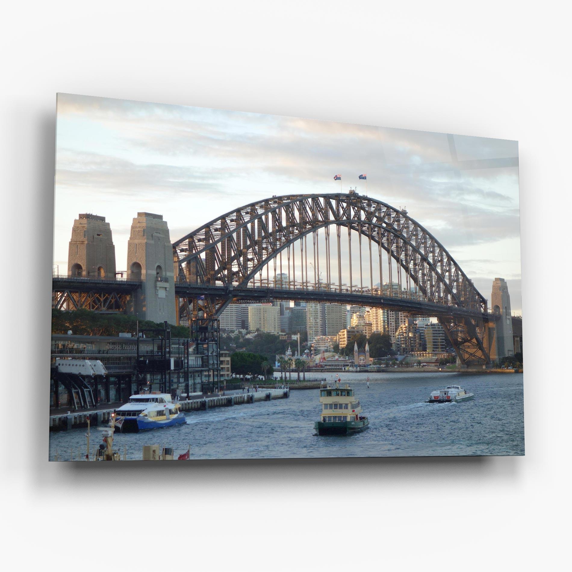 Obraz na Szkle Harbour Bridge View mockup 6