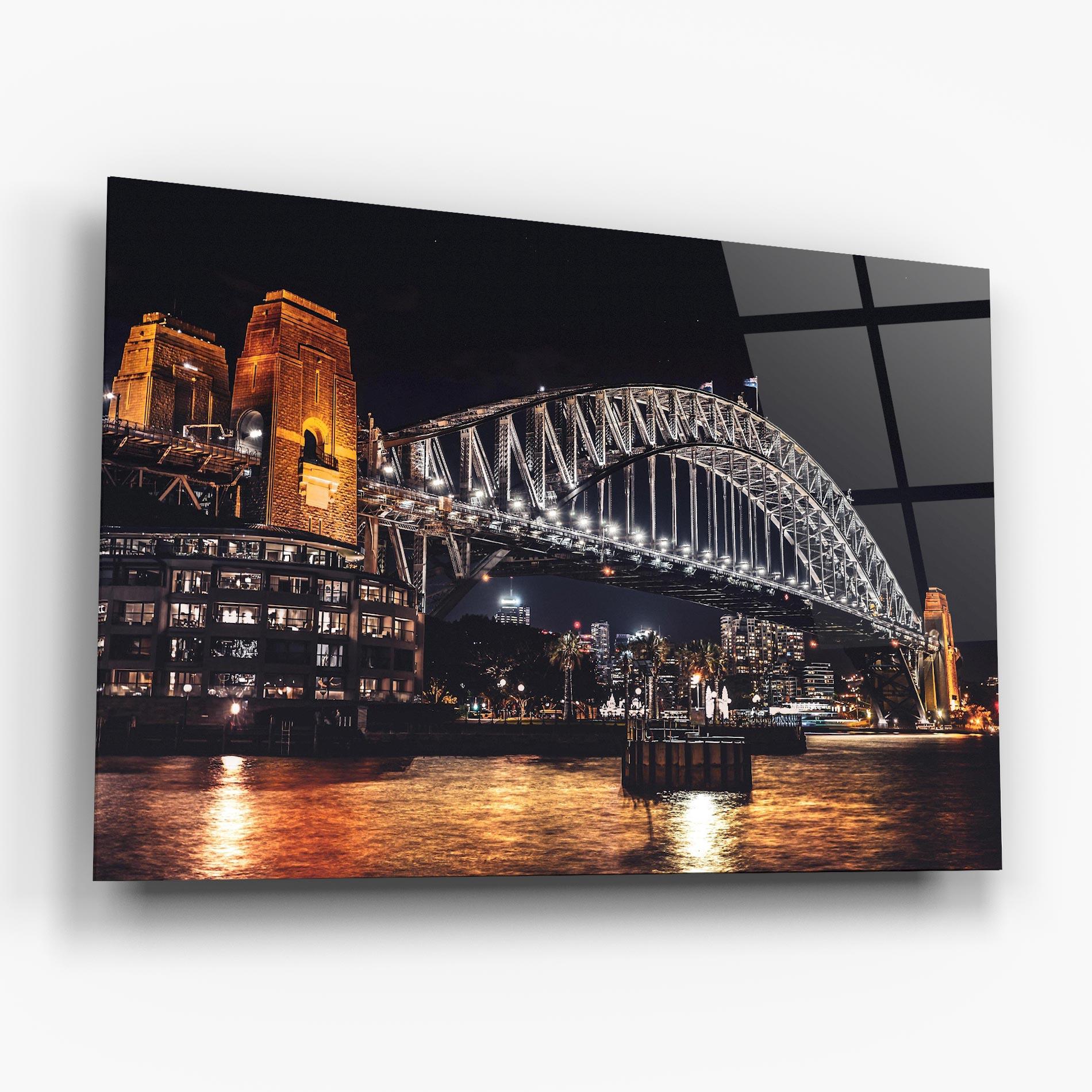 Obraz na Szkle Sydney Night Bridge mockup 6