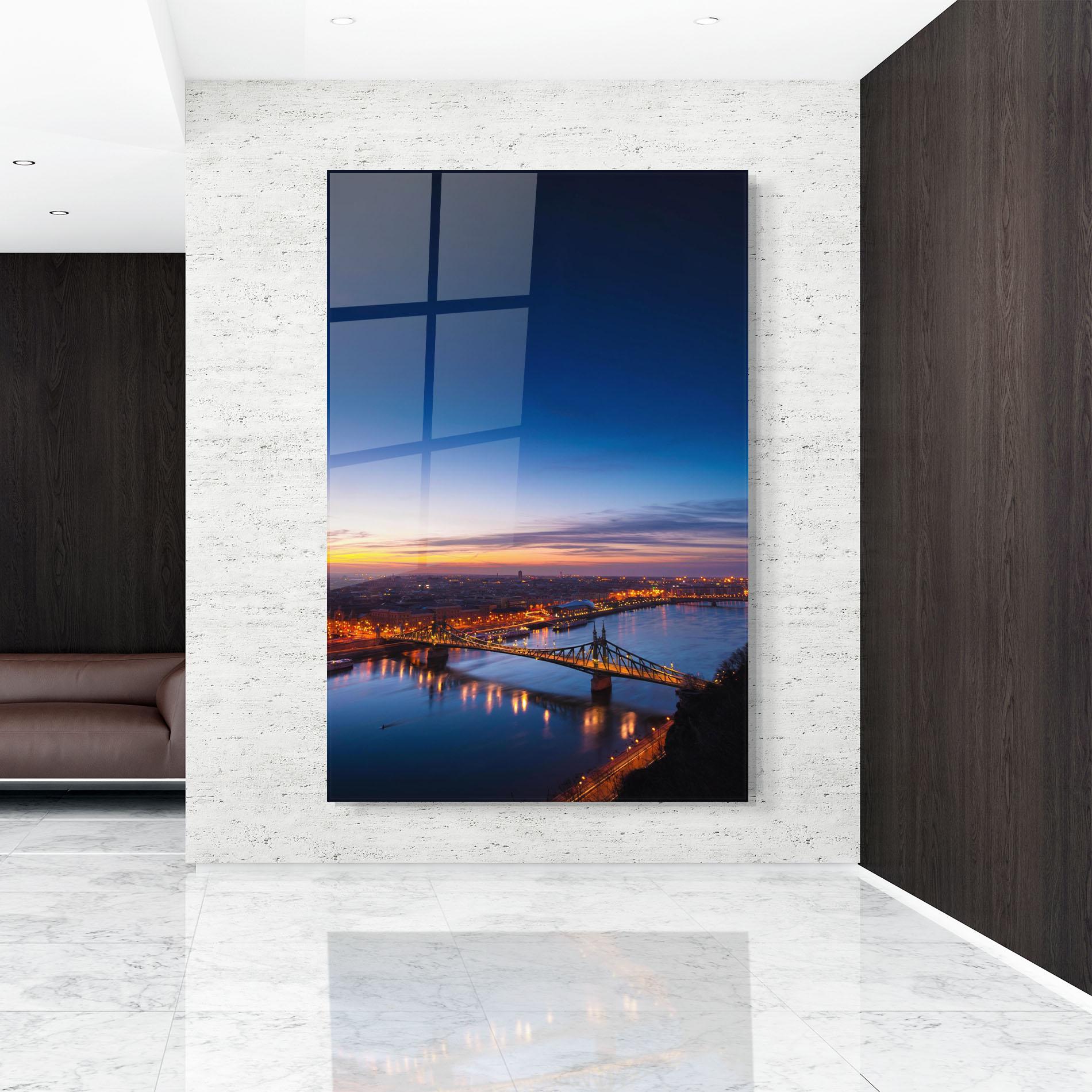 Obraz na Szkle Budapest Sunset mockup 9