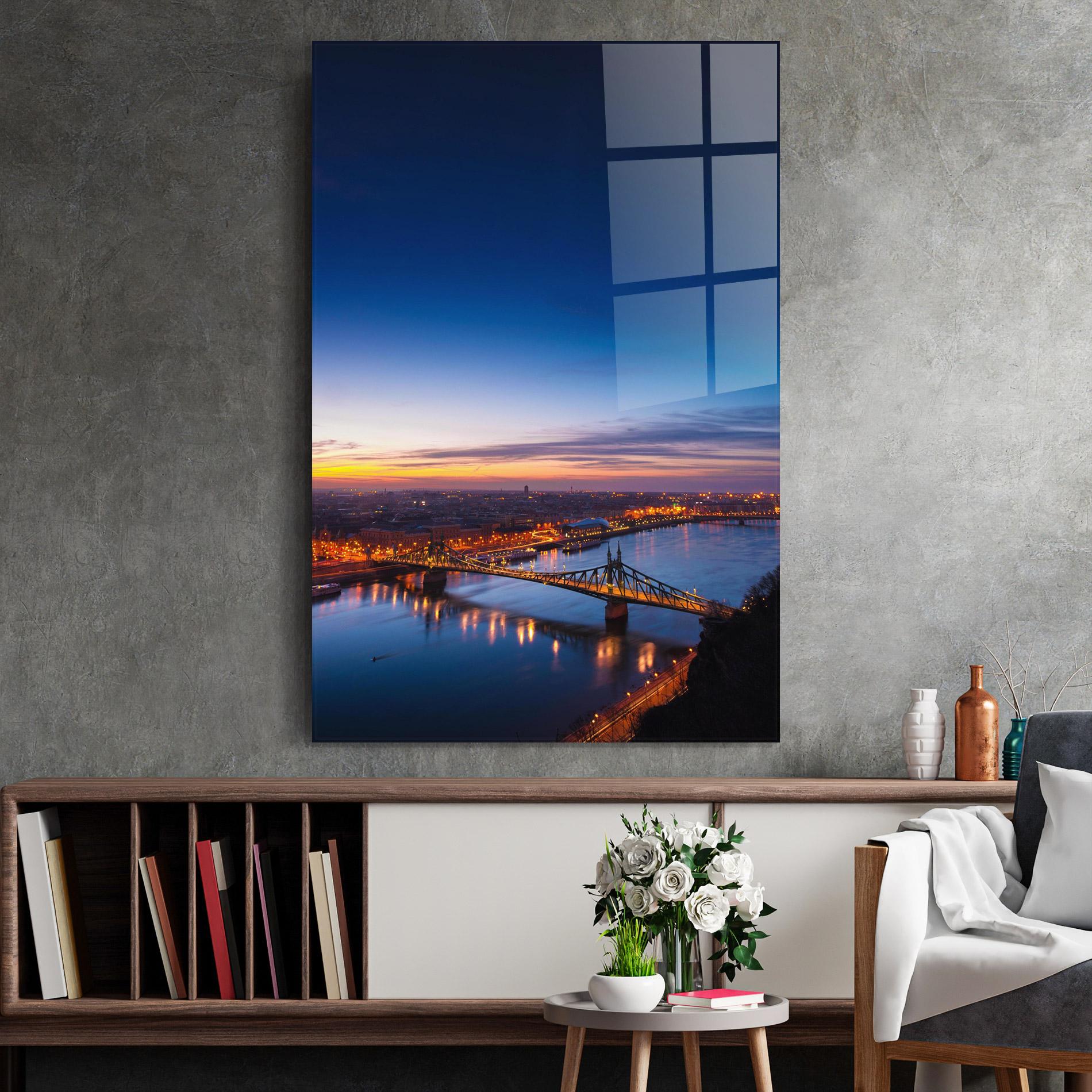 Obraz na Szkle Budapest Sunset mockup 2