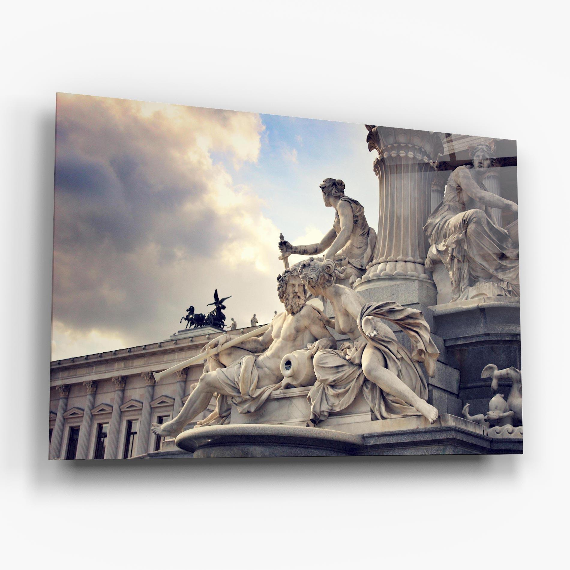 Obraz na Szkle Vienna Statue mockup 6