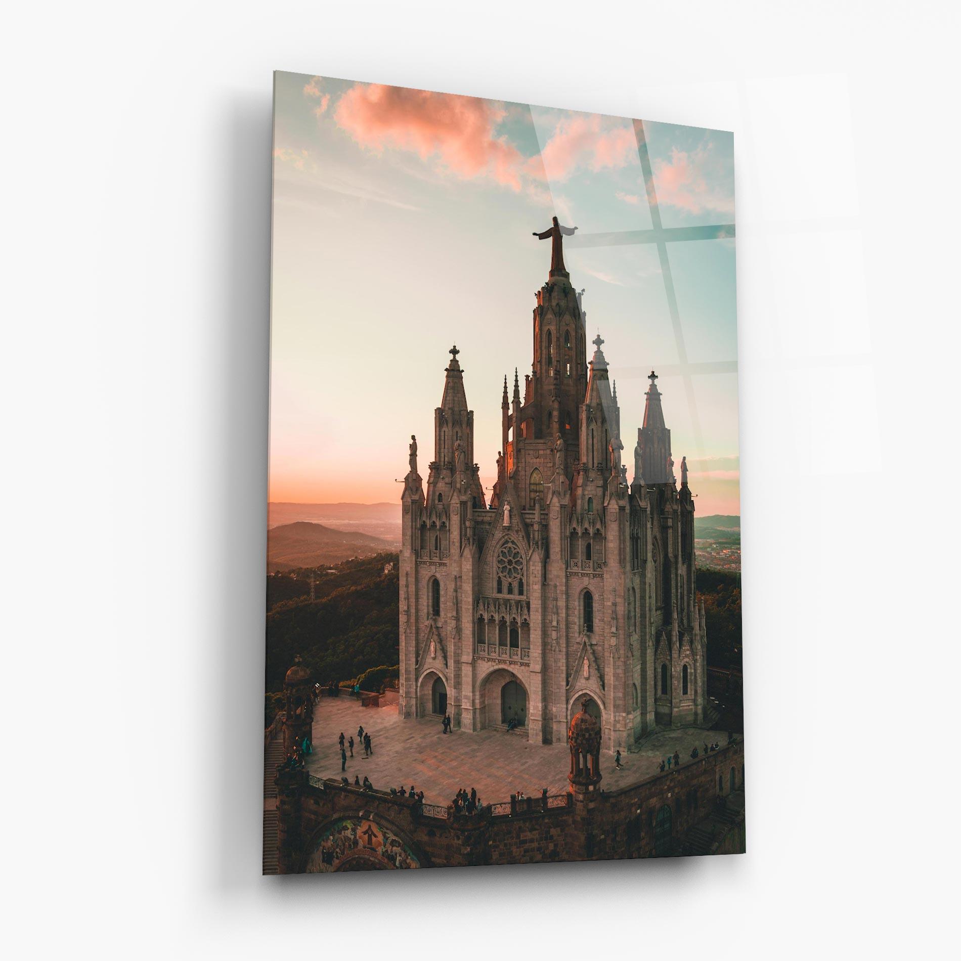 Obraz na Szkle Tibidabo Barcelona mockup 6