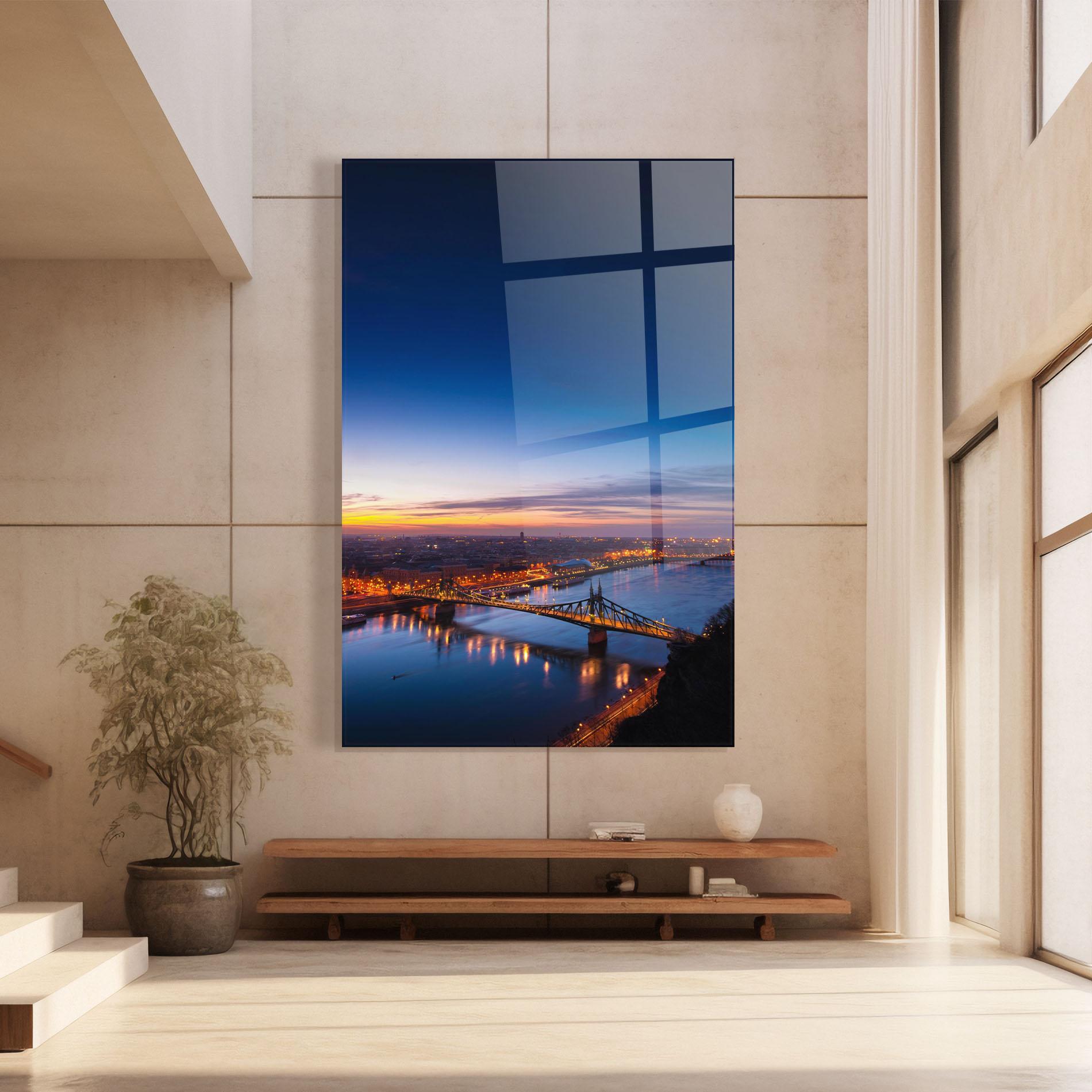 Obraz na Szkle Budapest Sunset mockup 8