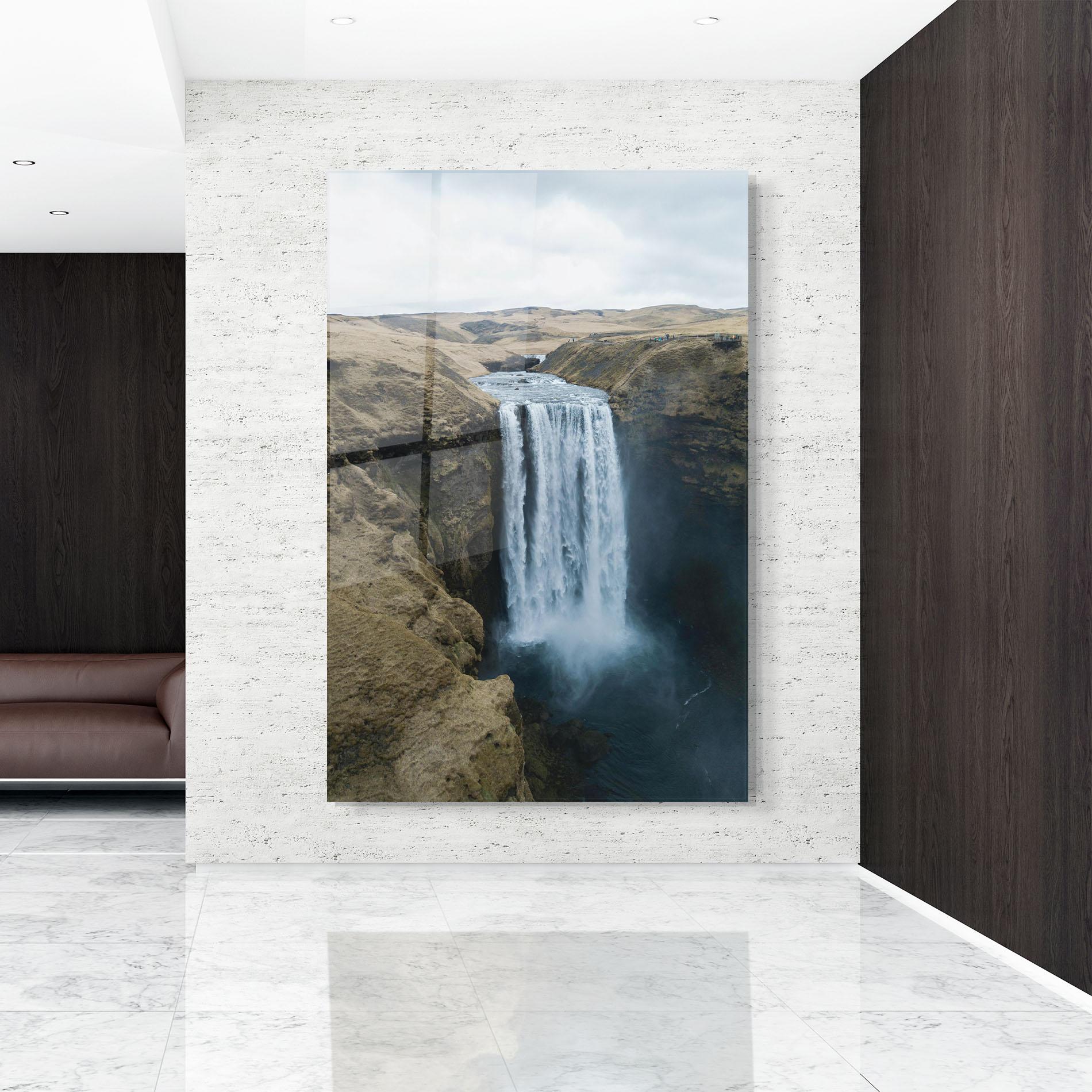 Obraz na Szkle Desert Vibe Waterfall mockup 9