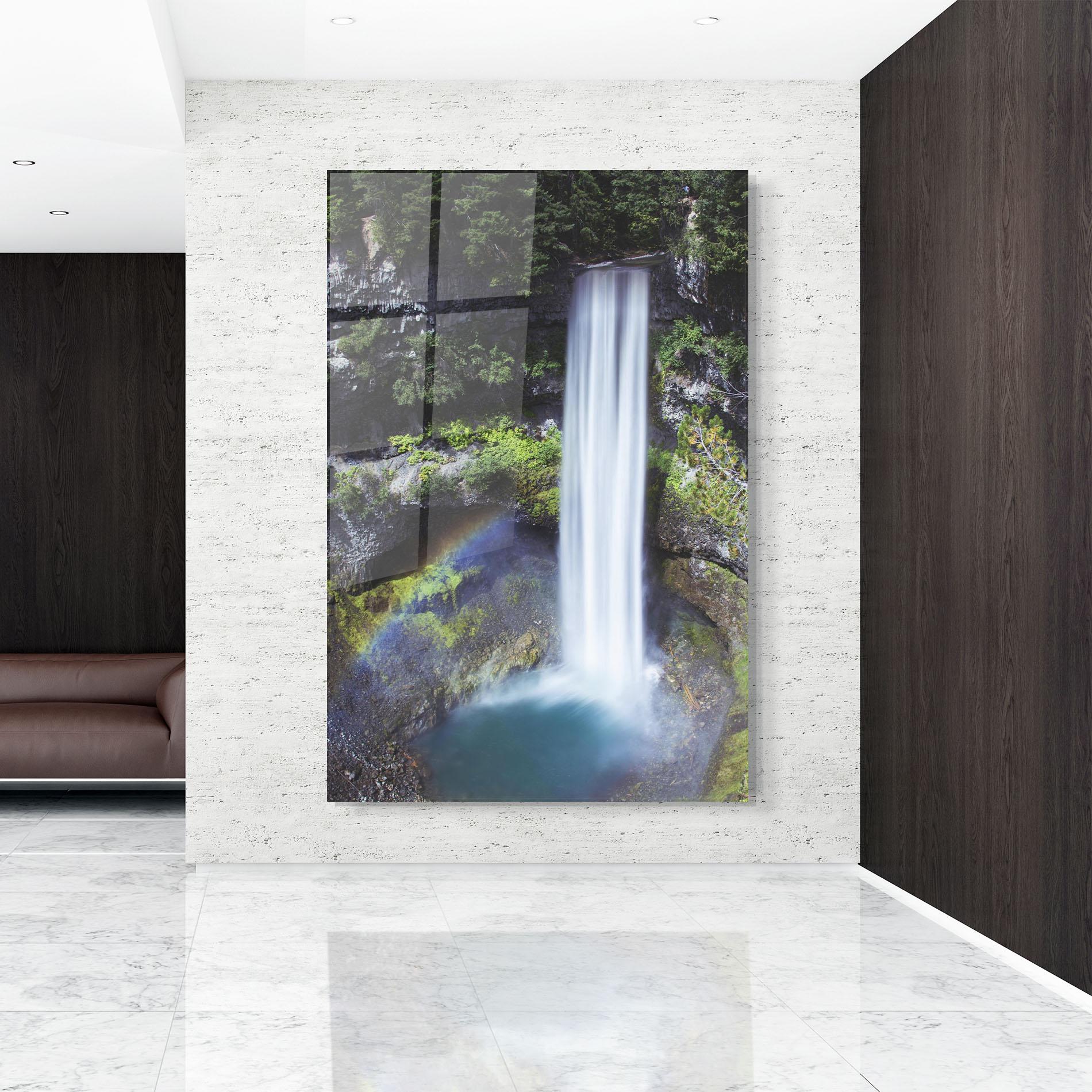 Obraz na Szkle Pretty Rainbow Waterfall mockup 9