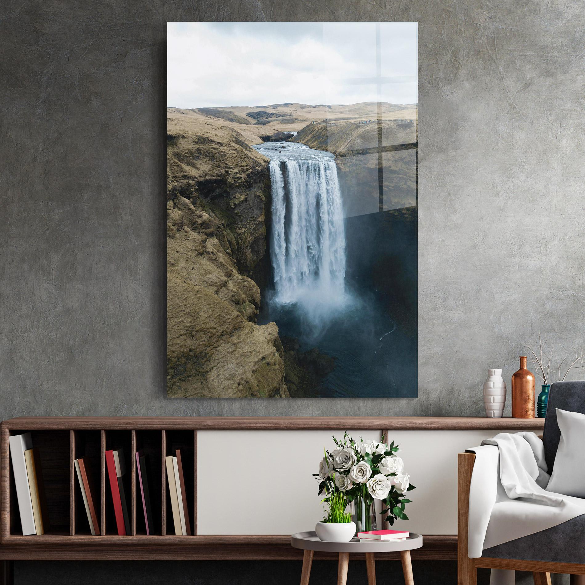 Obraz na Szkle Desert Vibe Waterfall mockup 2