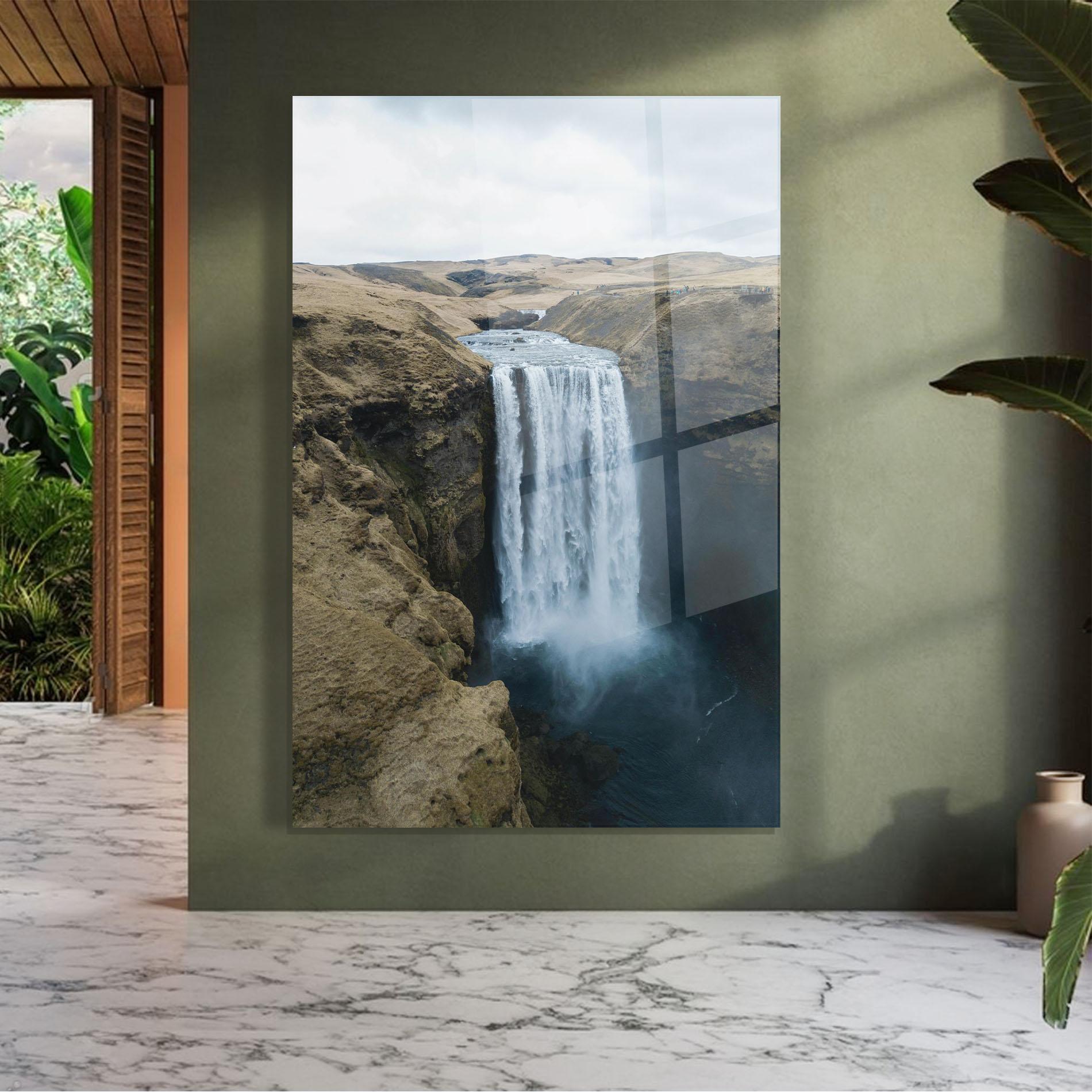 Obraz na Szkle Desert Vibe Waterfall mockup 7