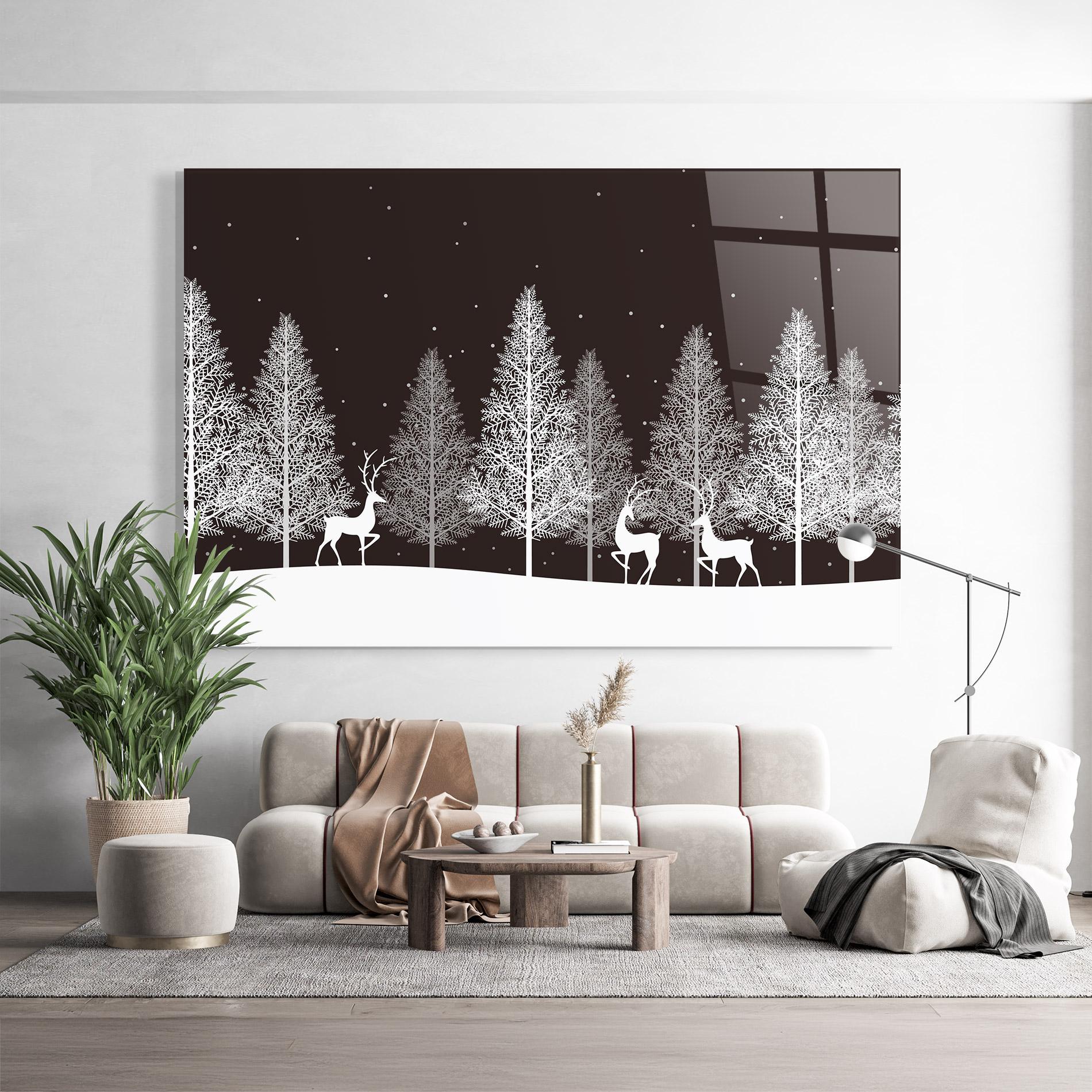 Obraz na Szkle Brown Sky Winter mockup 9