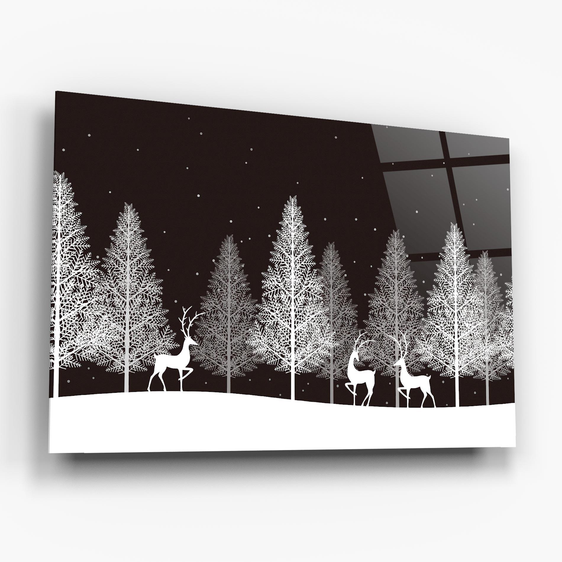 Obraz na Szkle Brown Sky Winter mockup 6