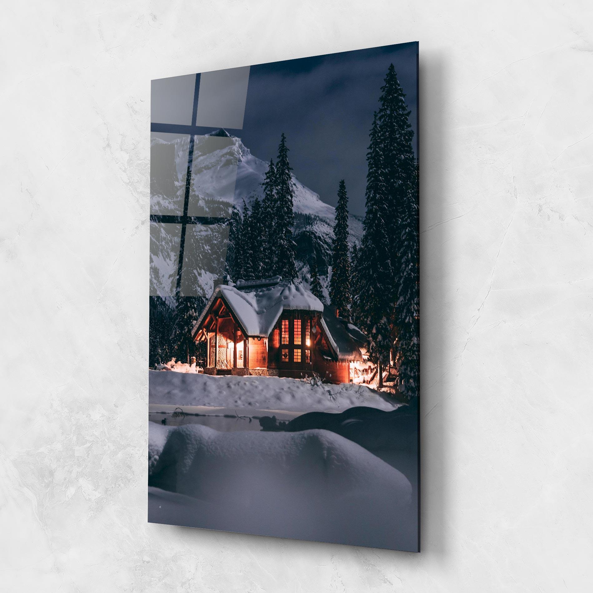 Obraz na Szkle Winter House mockup 1