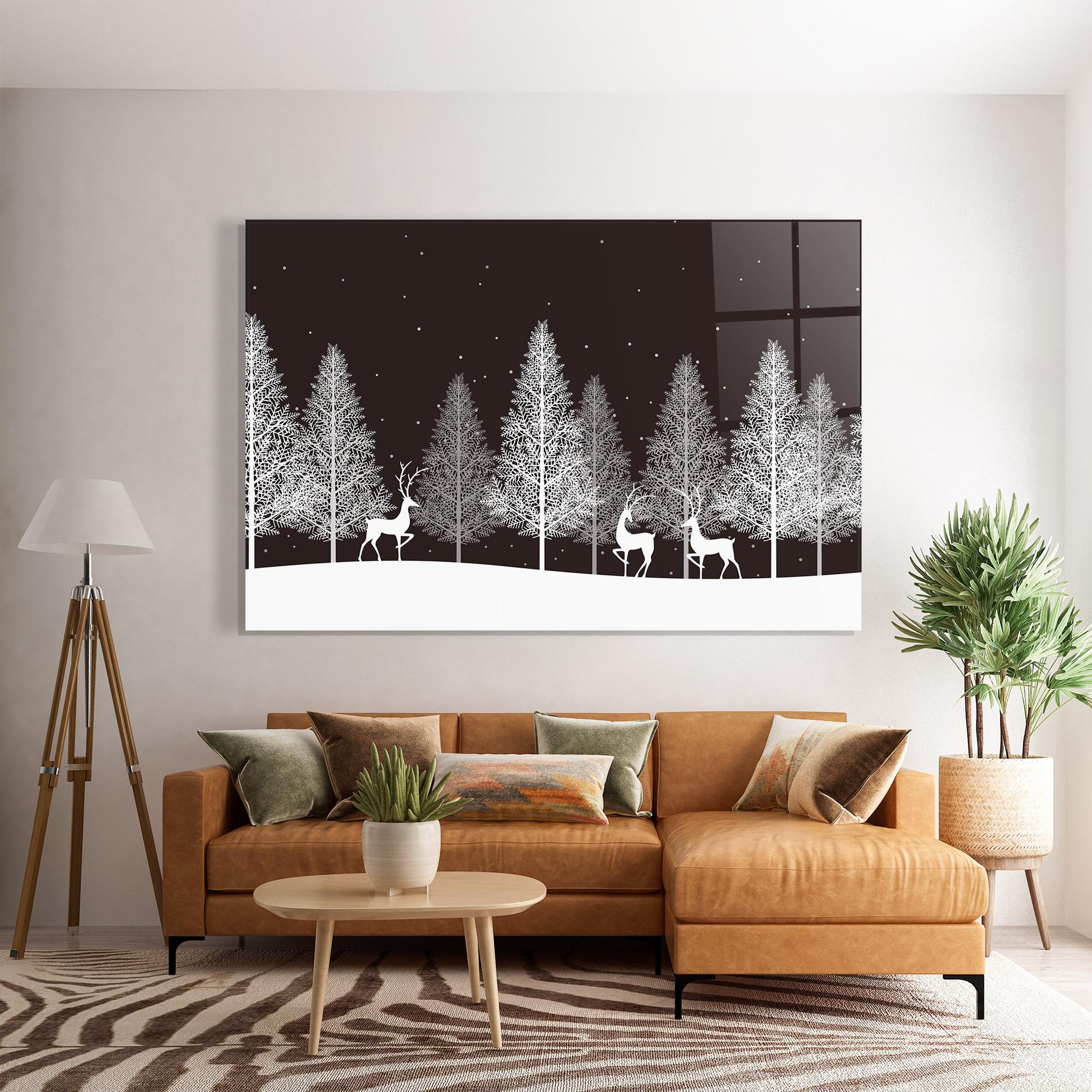 Obraz na Szkle Brown Sky Winter mockup 7