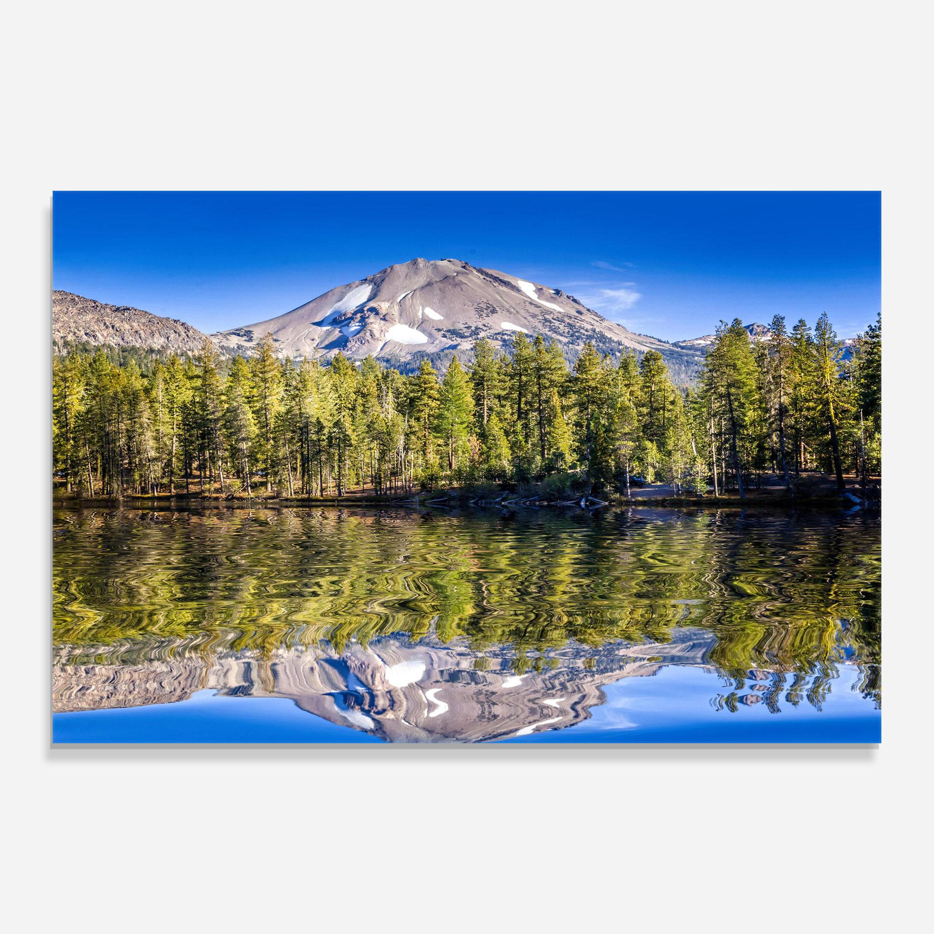 Obraz na Szkle Green Tree Lake mockup 0