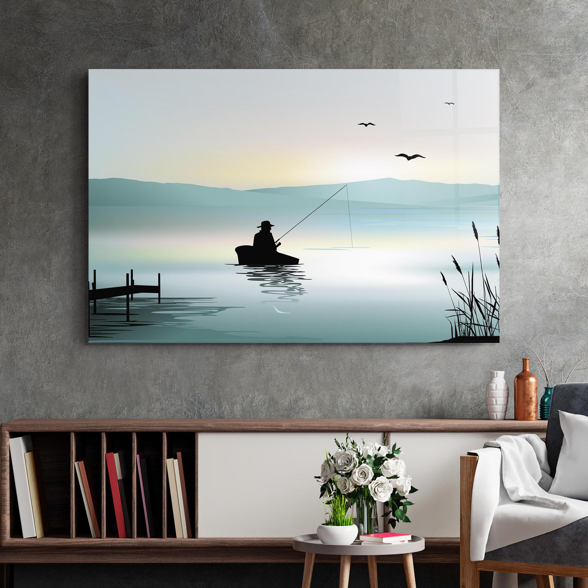 Obraz na Szkle Fishman Lake View mockup 2