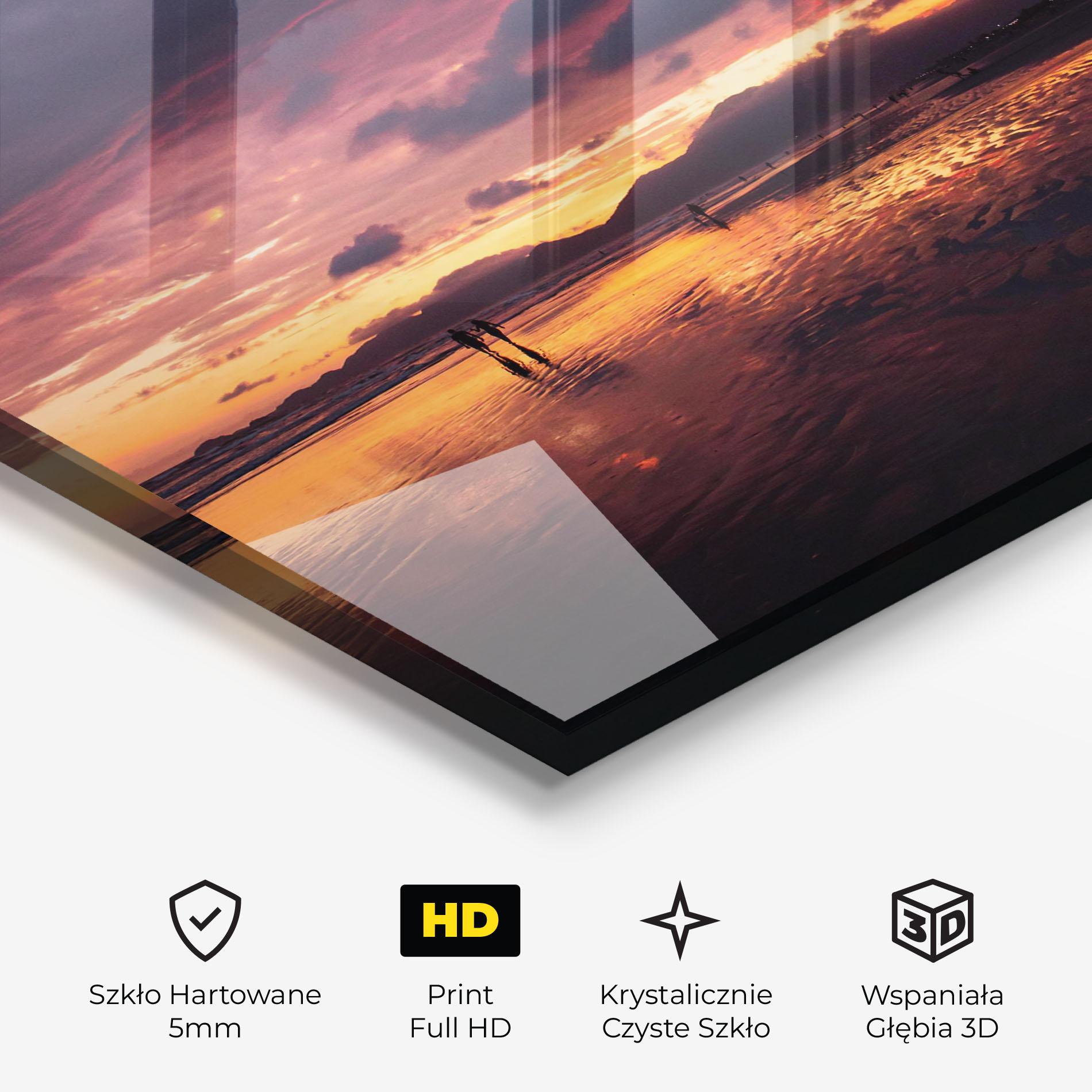 Obraz na Szkle Beach At Sunset mockup 3