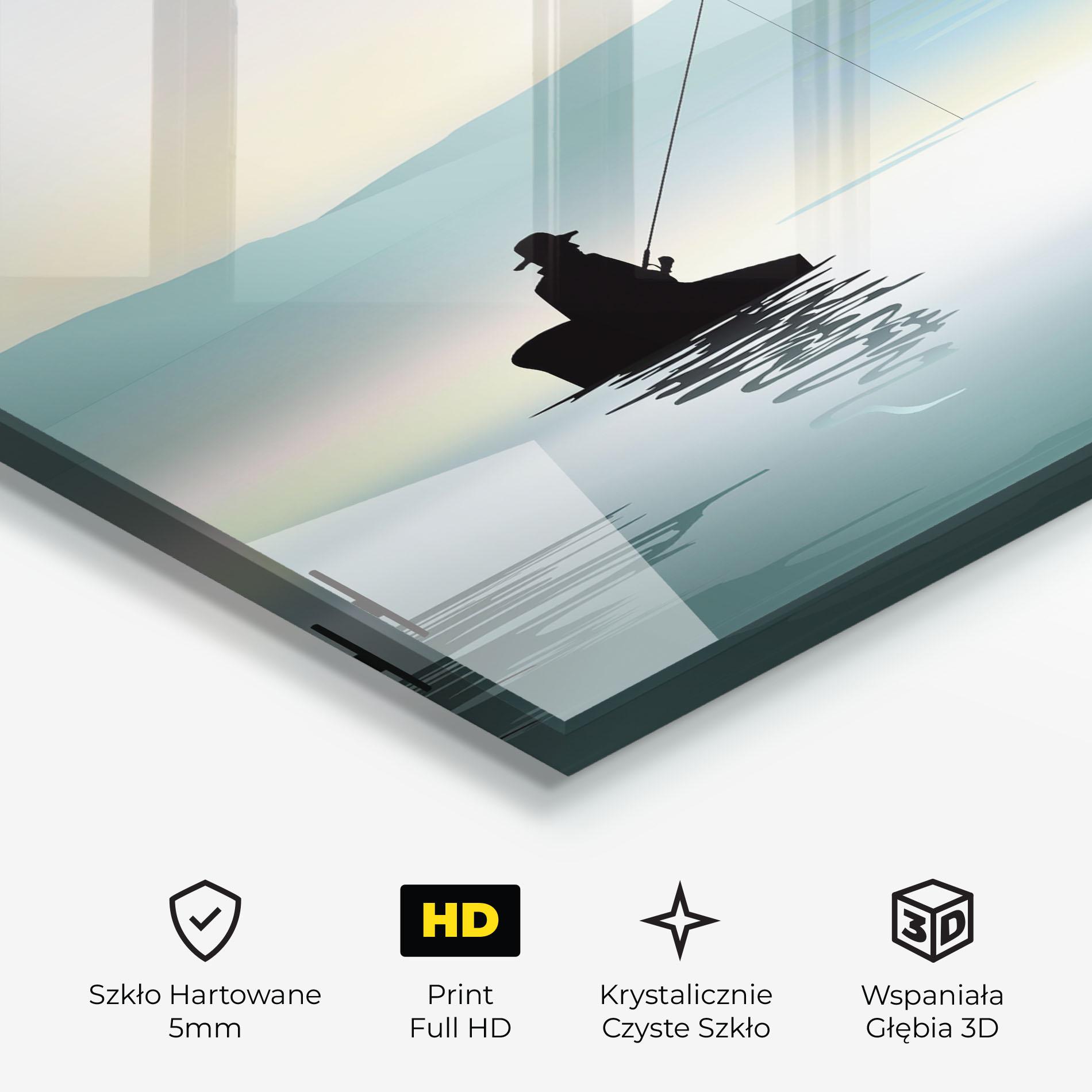 Obraz na Szkle Fishman Lake View mockup 3