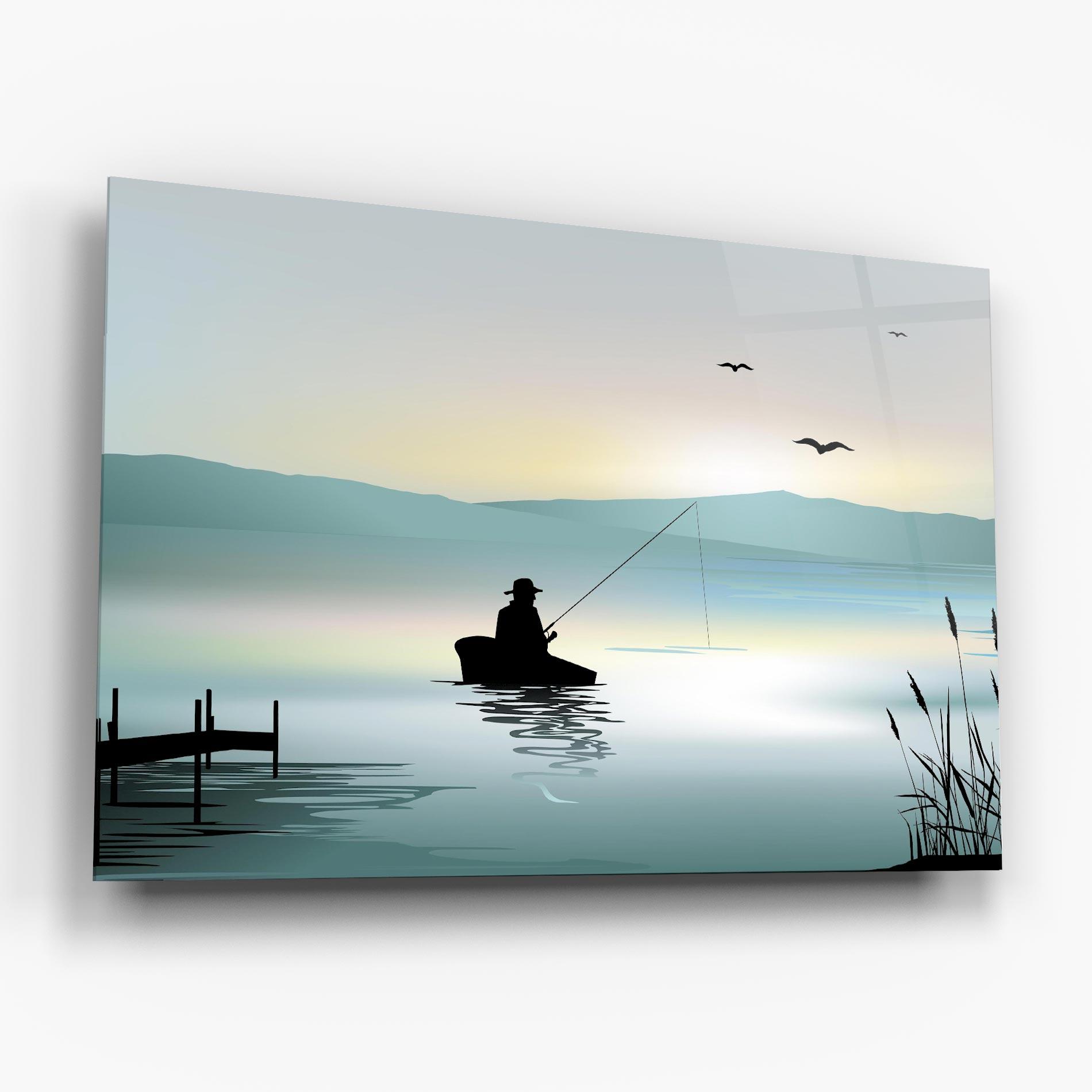 Obraz na Szkle Fishman Lake View mockup 6