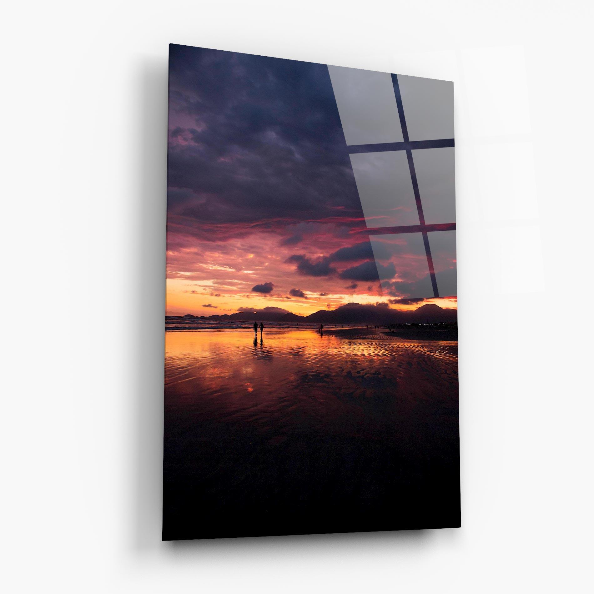 Obraz na Szkle Beach At Sunset mockup 6
