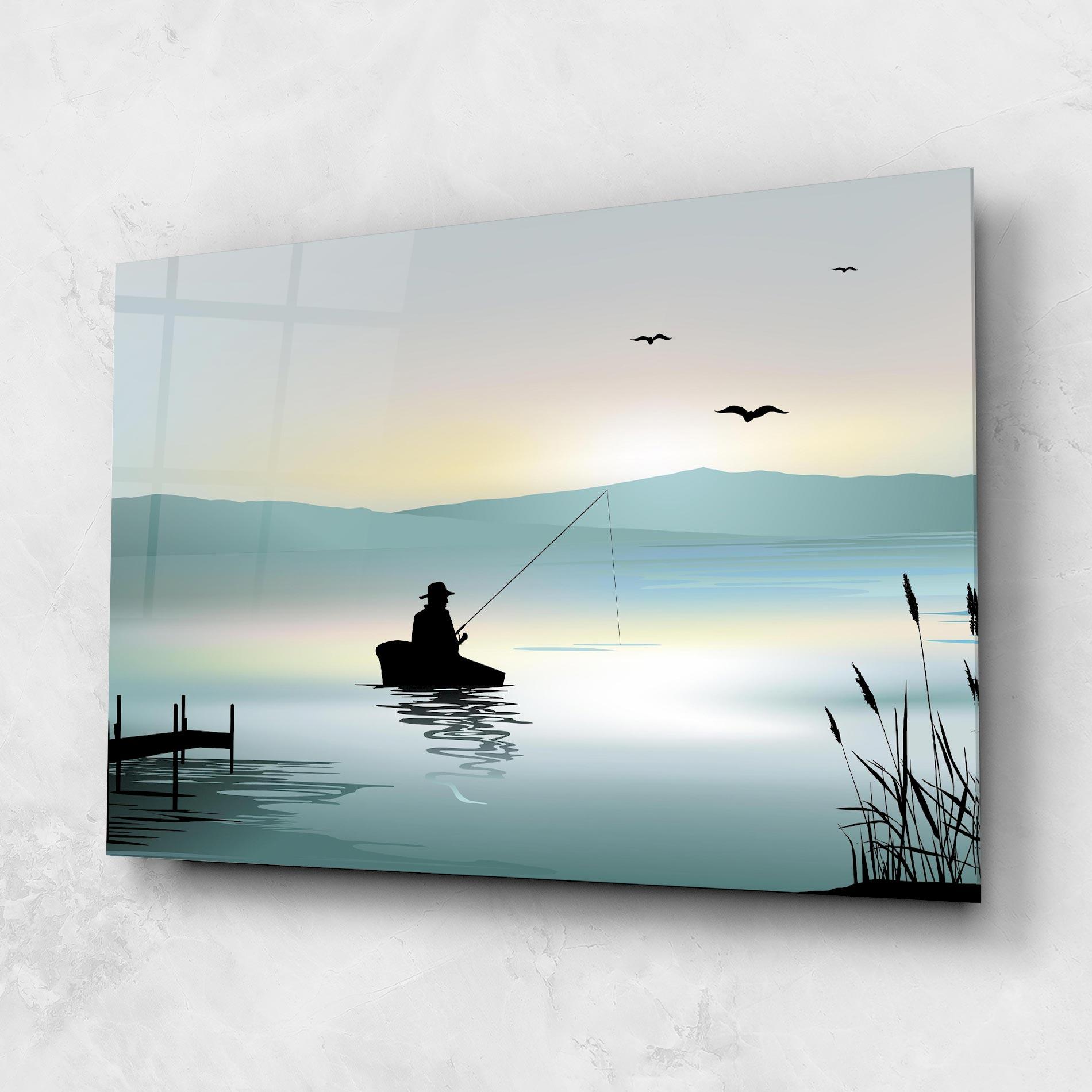 Obraz na Szkle Fishman Lake View mockup 1