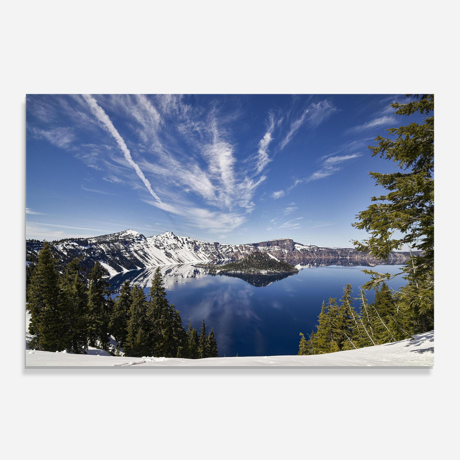 Obraz na Szkle White Snowy Mountain mockup 0