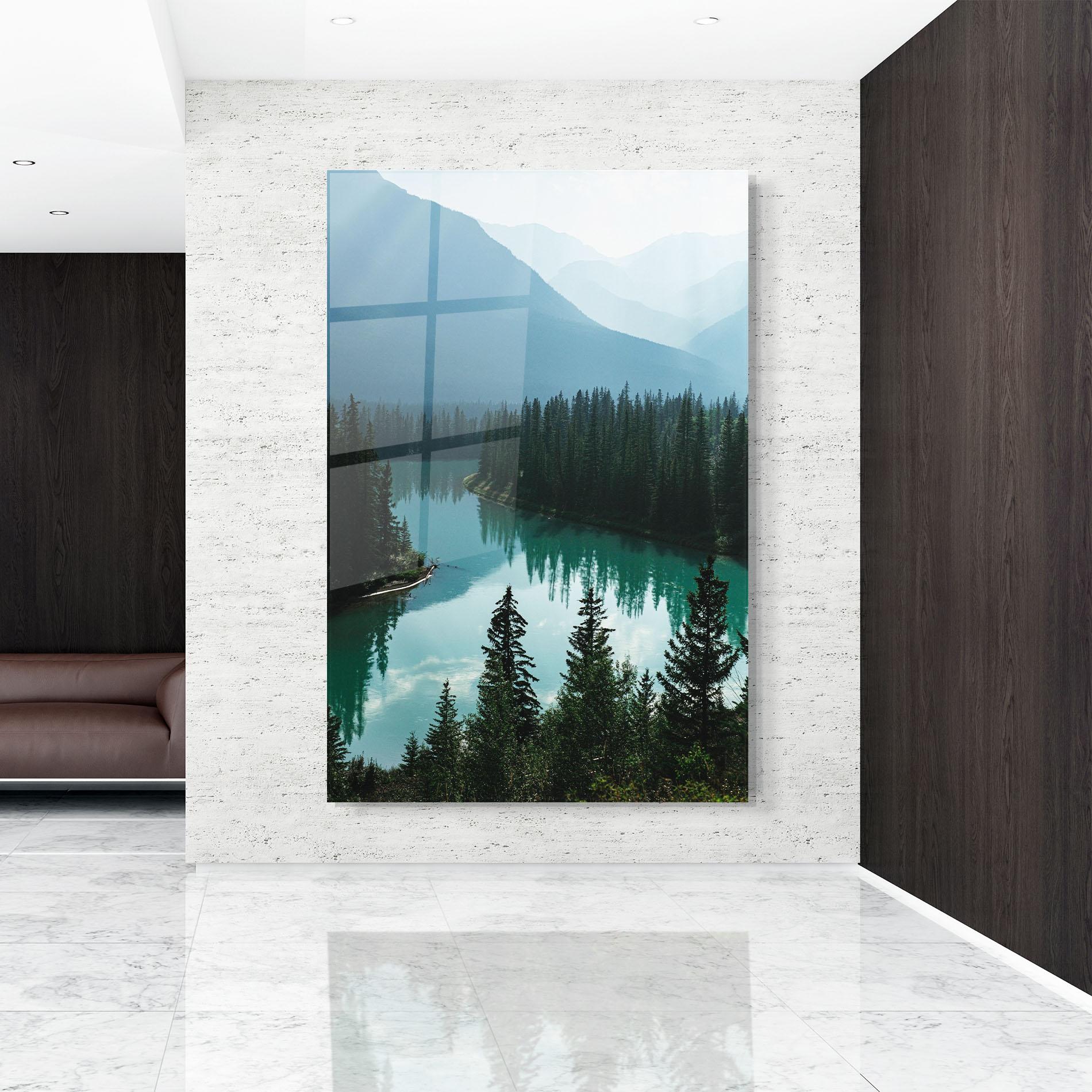 Obraz na Szkle Crystal Lake mockup 9