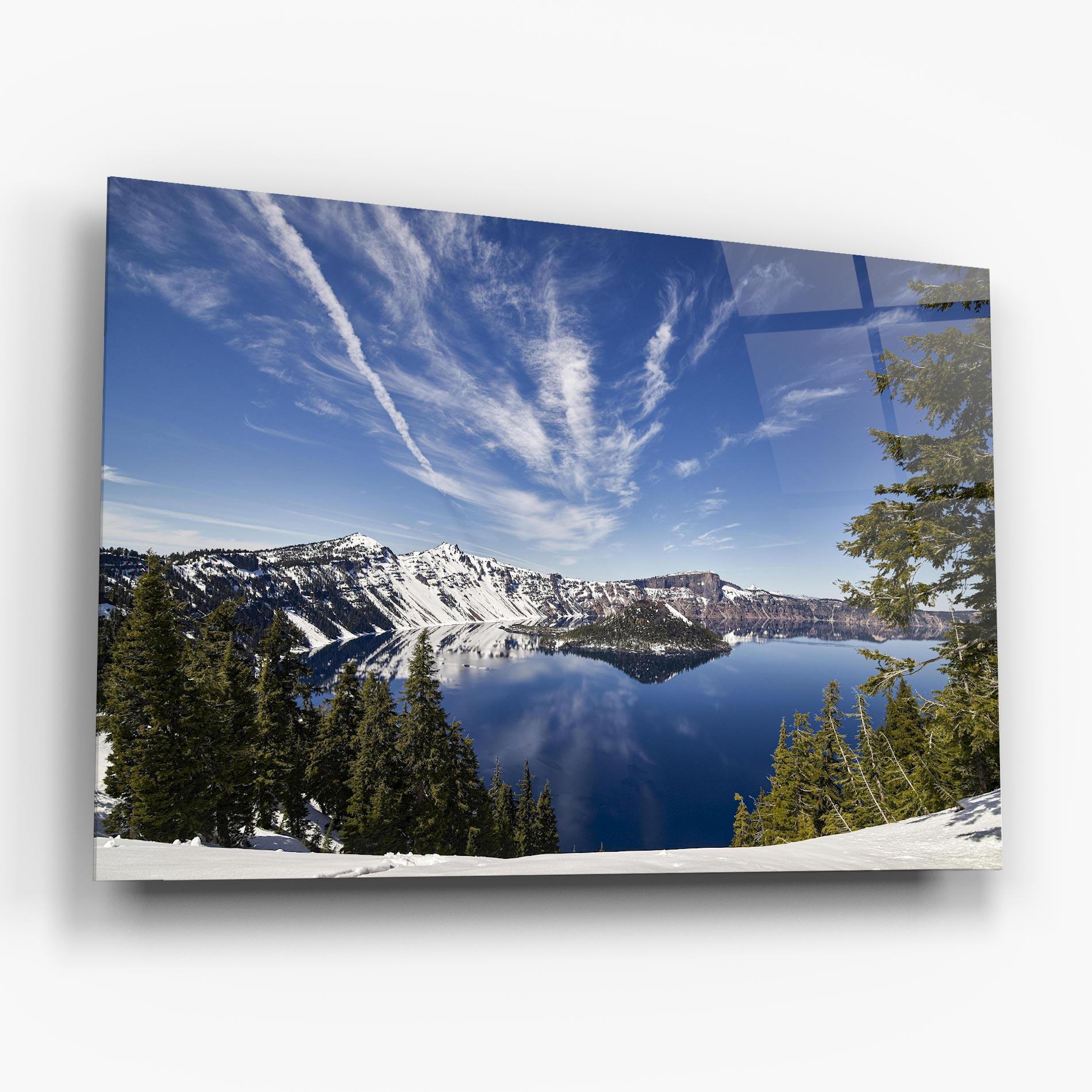 Obraz na Szkle White Snowy Mountain mockup 6