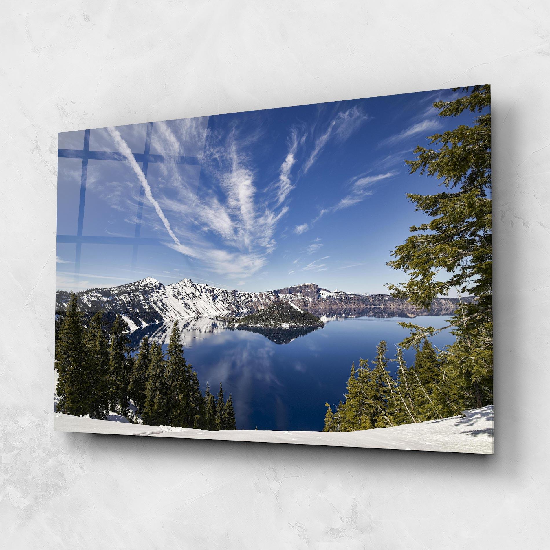 Obraz na Szkle White Snowy Mountain mockup 1