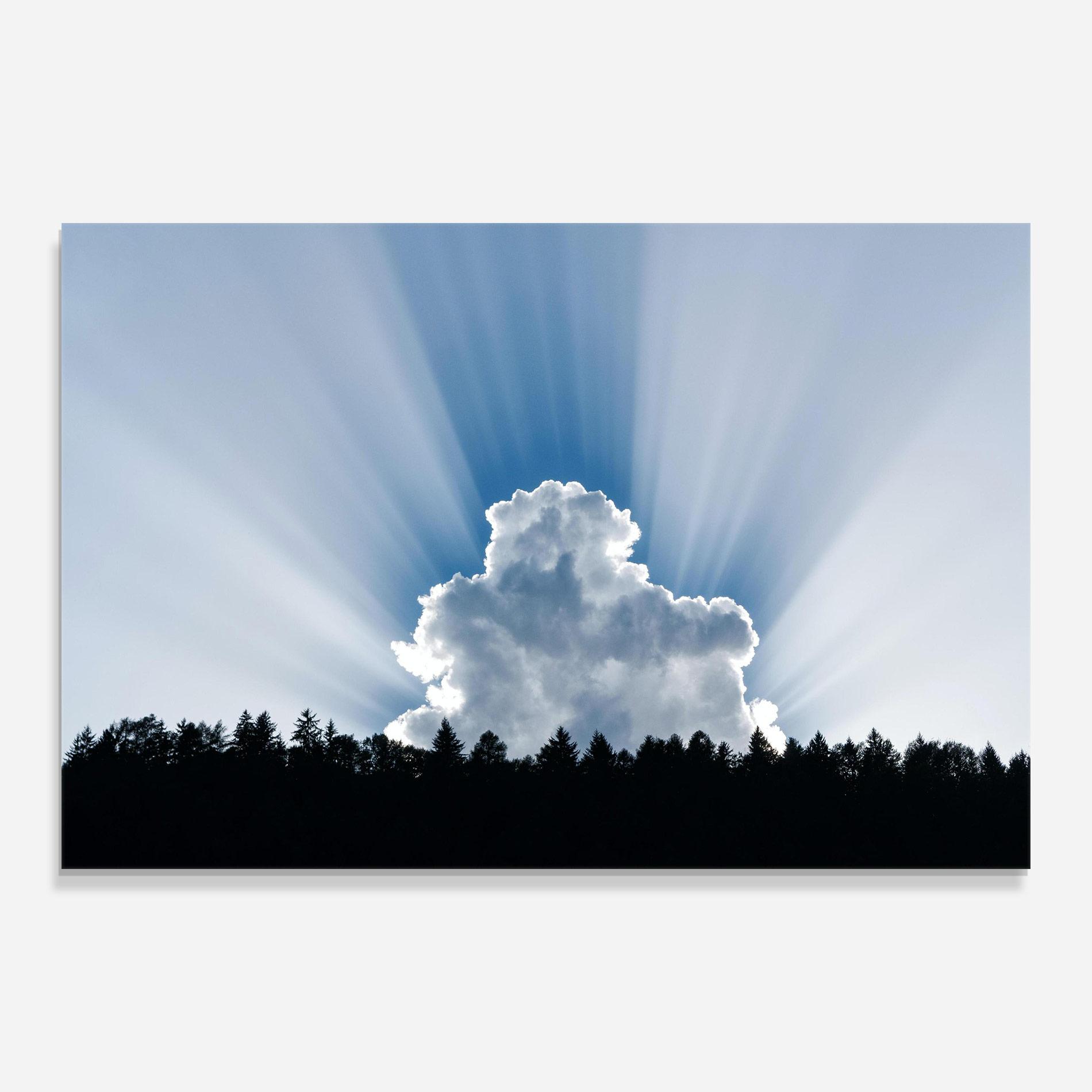 Obraz na Szkle Big White Cloud Light mockup 0