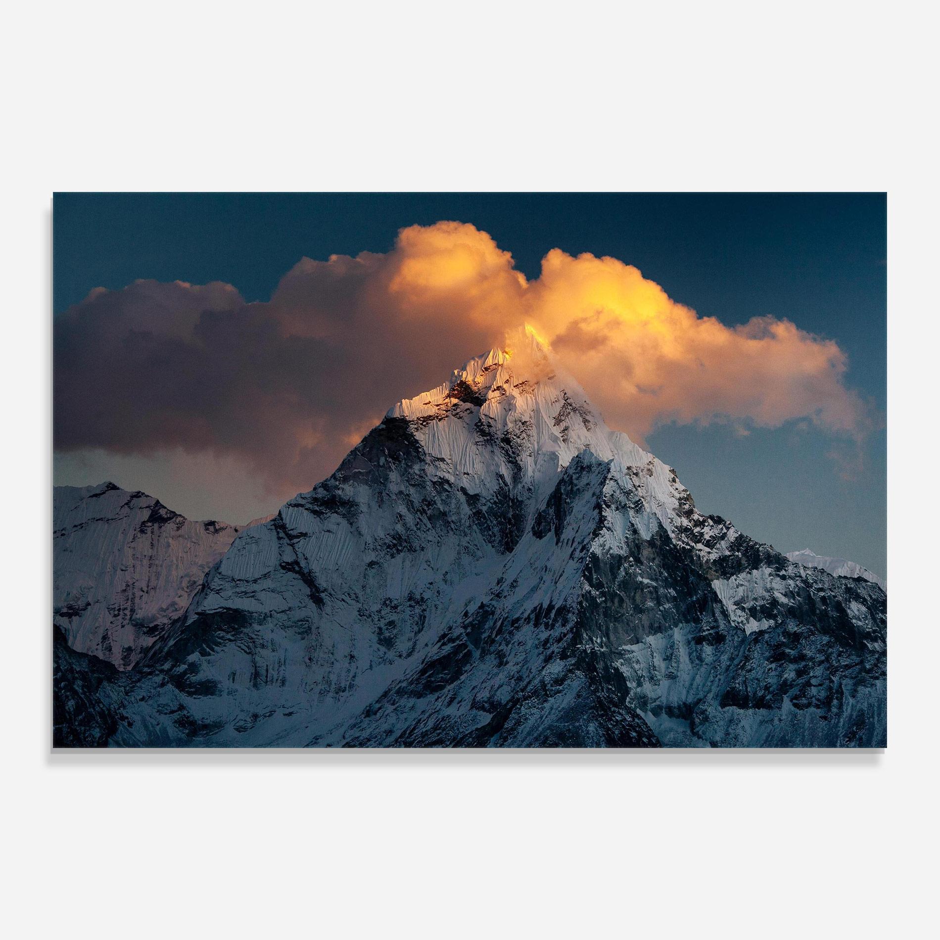 Obraz na Szkle Orange Cloud Mountain mockup 0