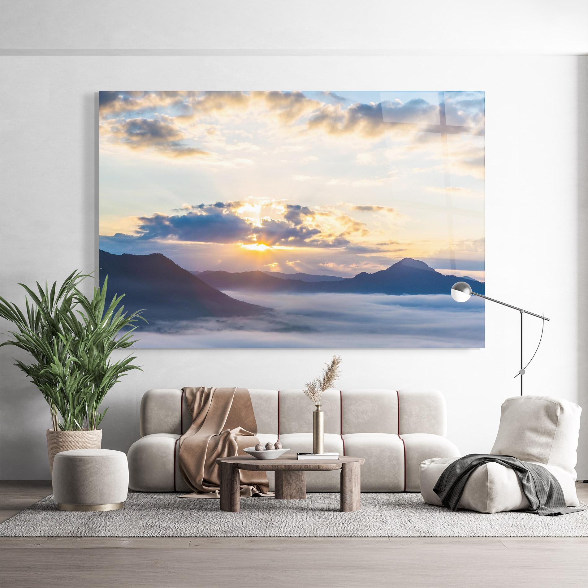 Obraz na Szkle Fantastic Clouds mockup 9