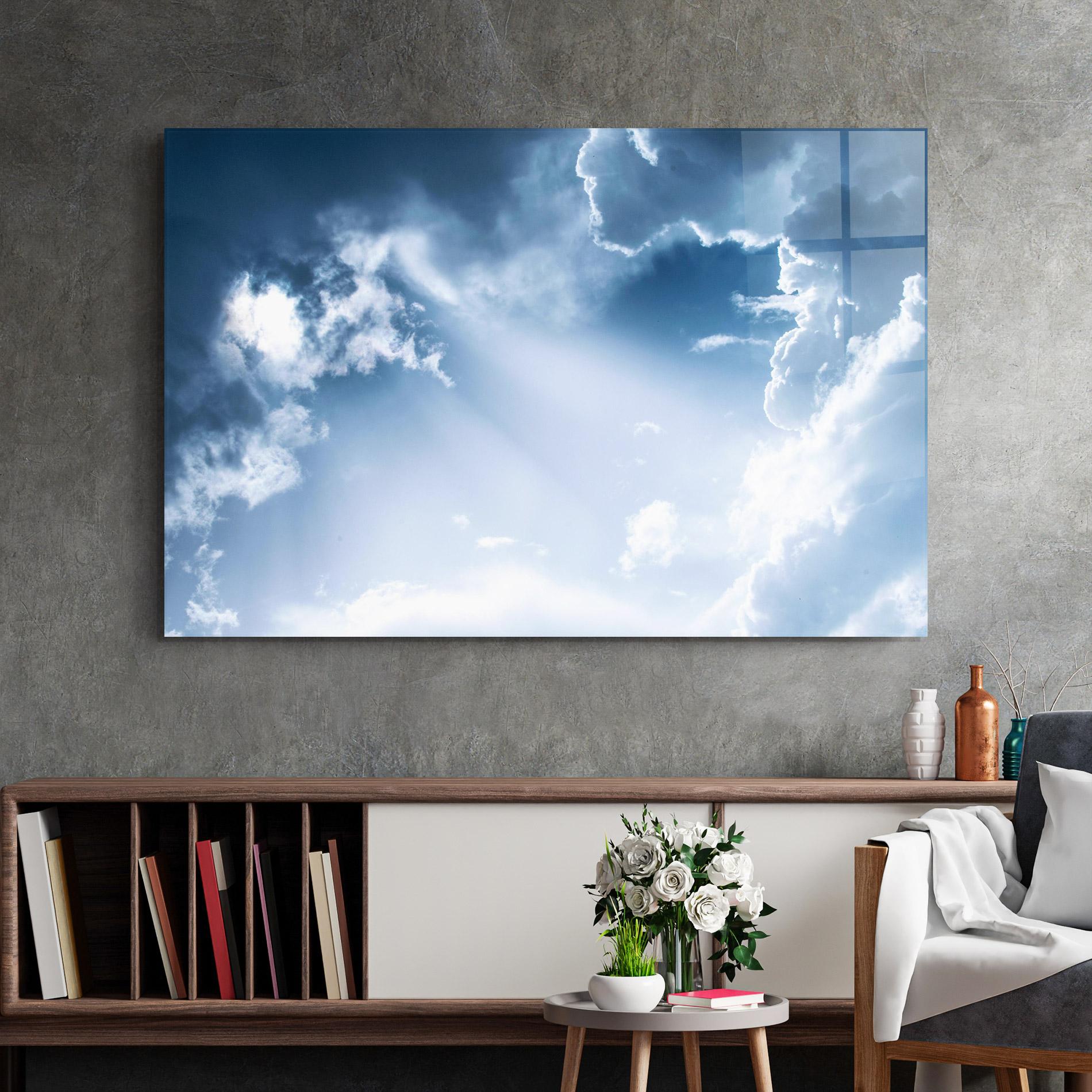 Obraz na Szkle Dark Blue Sky mockup 2