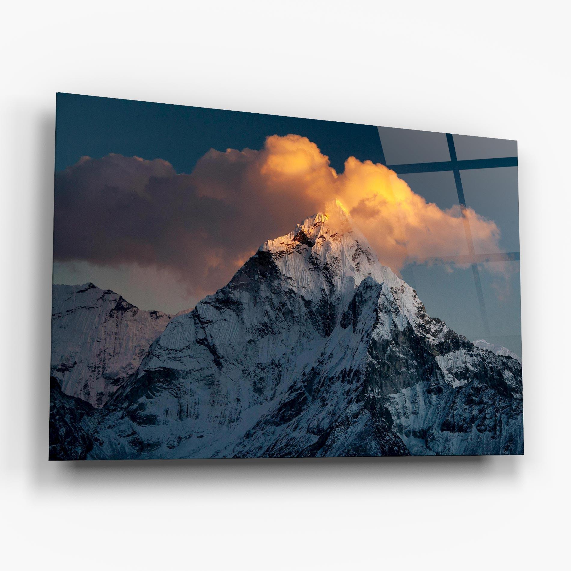 Obraz na Szkle Orange Cloud Mountain mockup 6