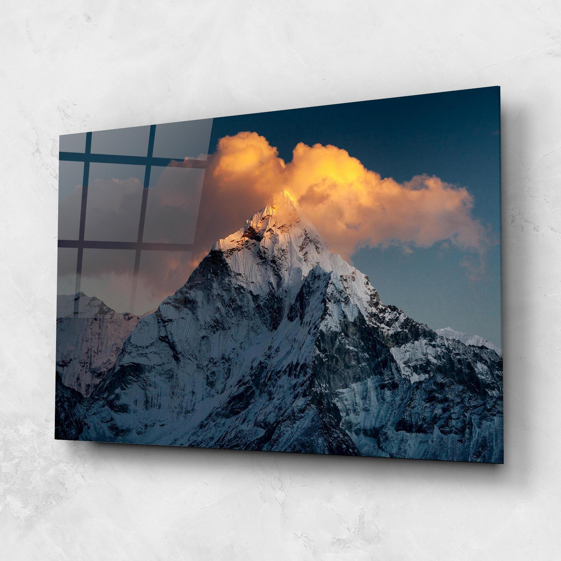 Obraz na Szkle Orange Cloud Mountain mockup 1