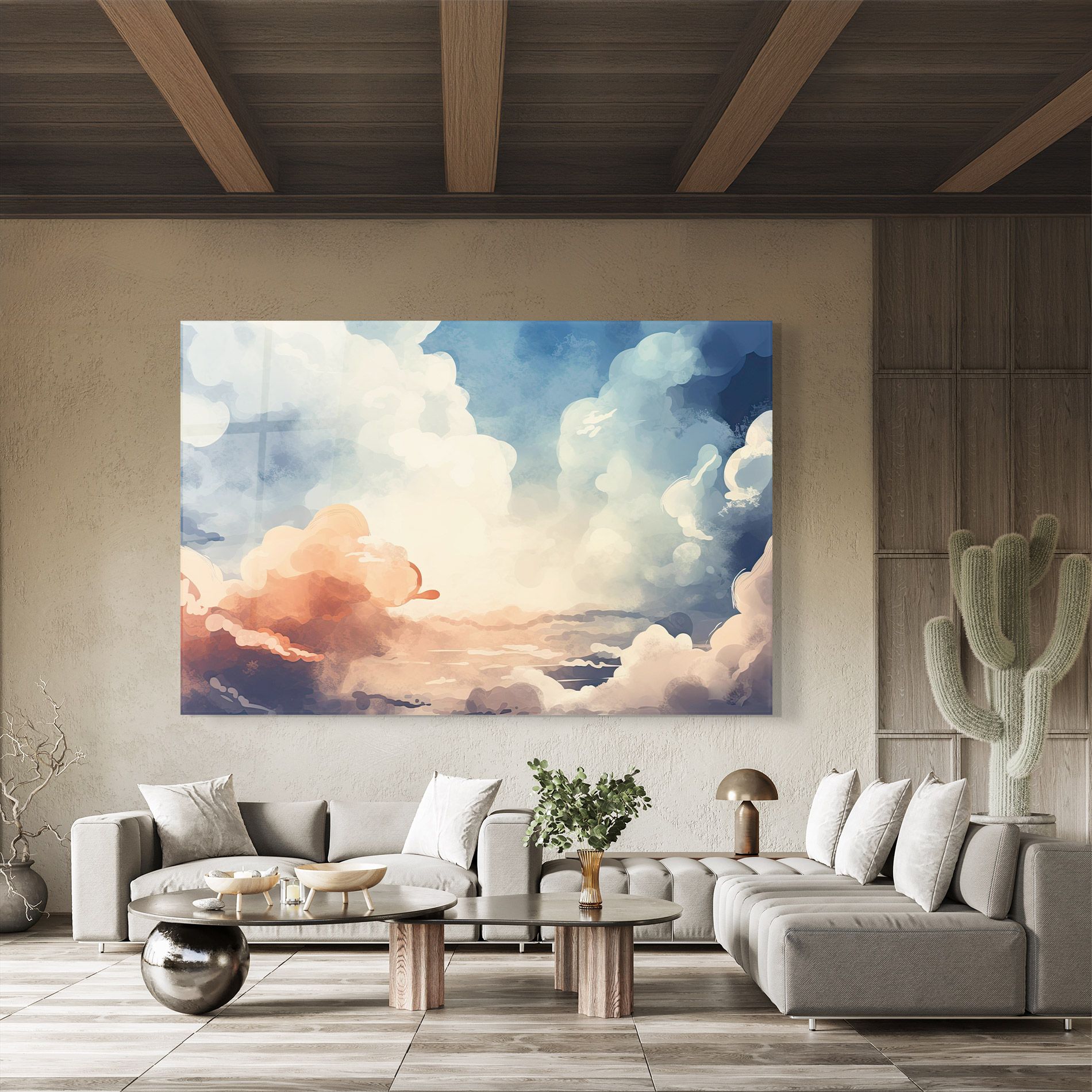 Clouds Painting mockup 8