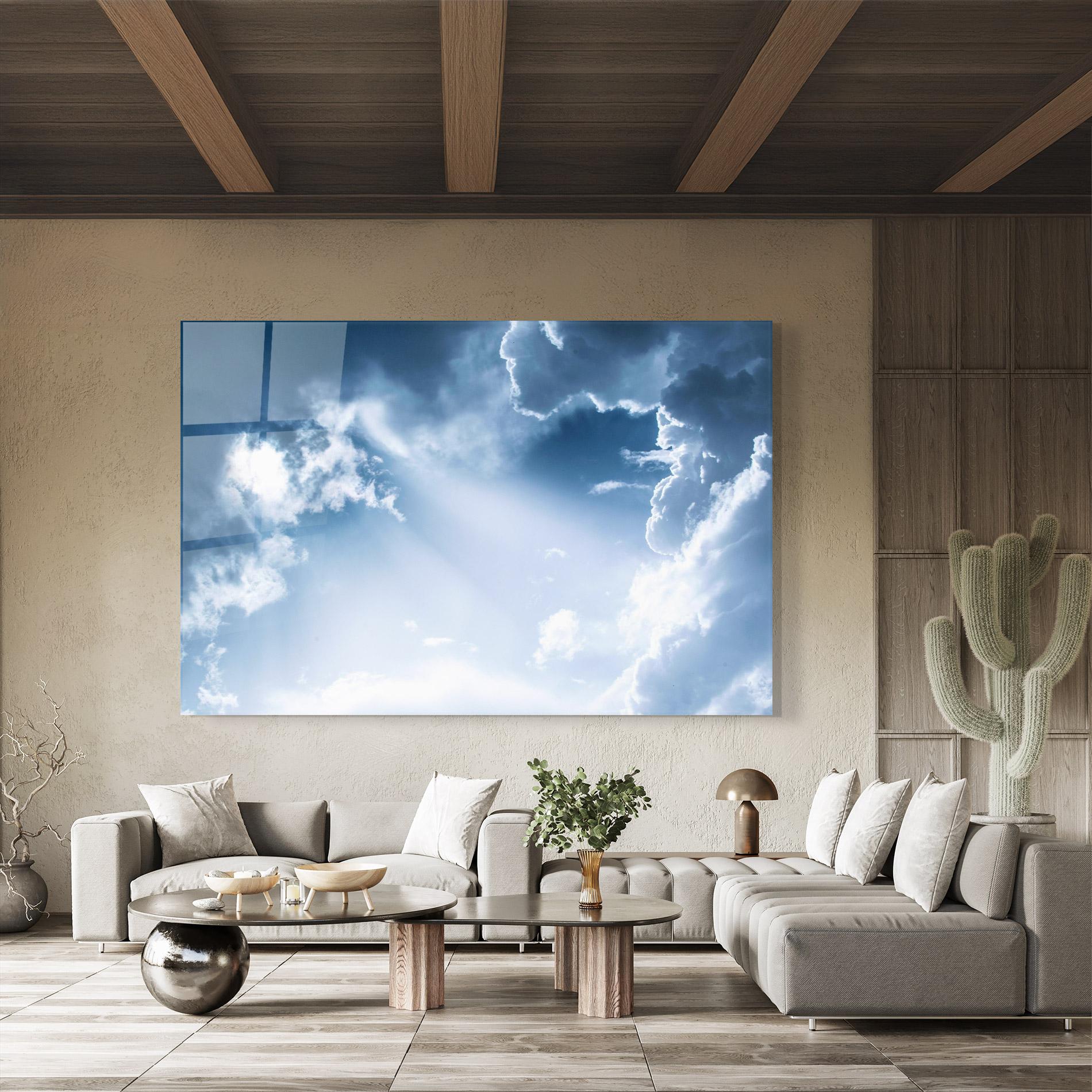 Obraz na Szkle Dark Blue Sky mockup 8