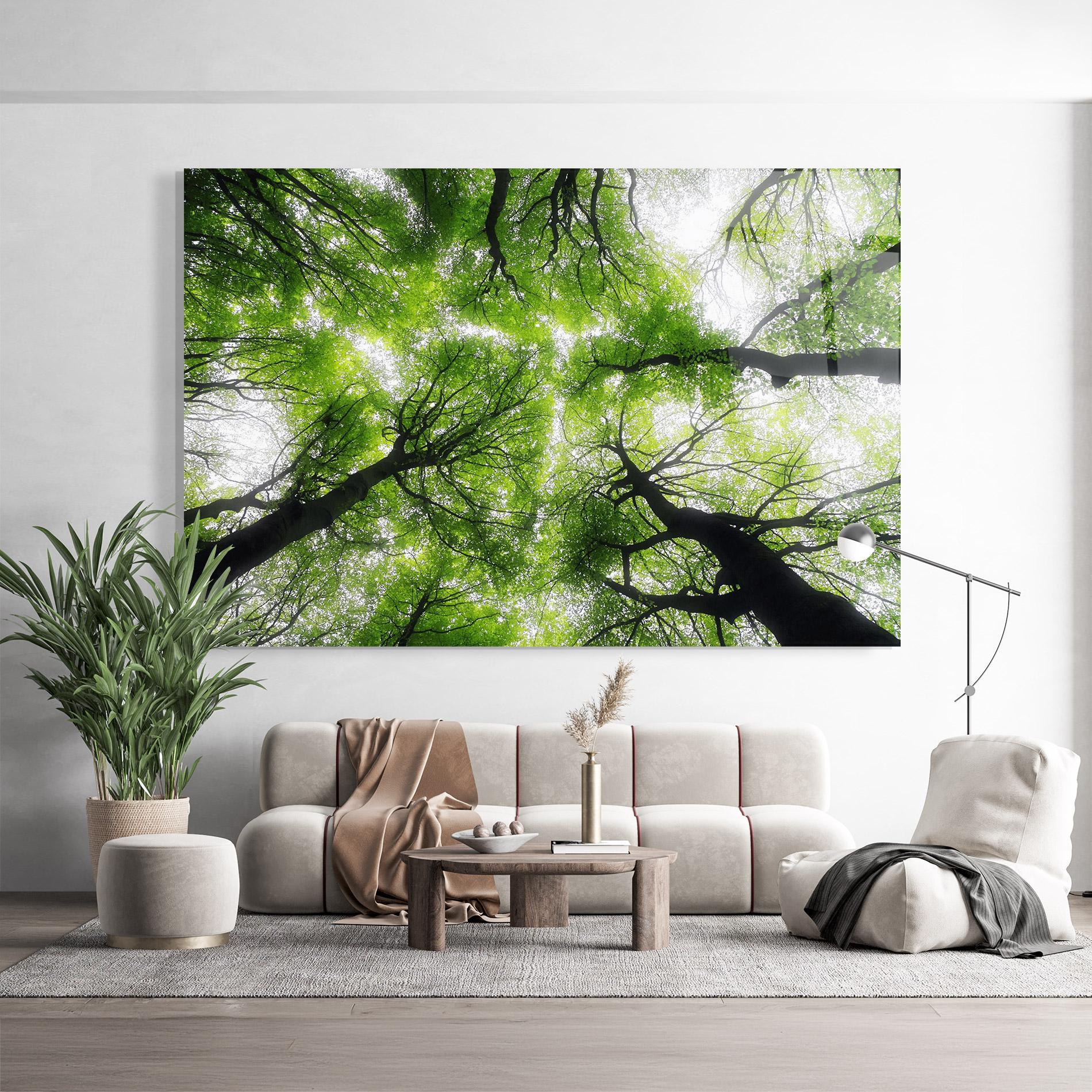 Obraz na Szkle Forest Green Tree mockup 9