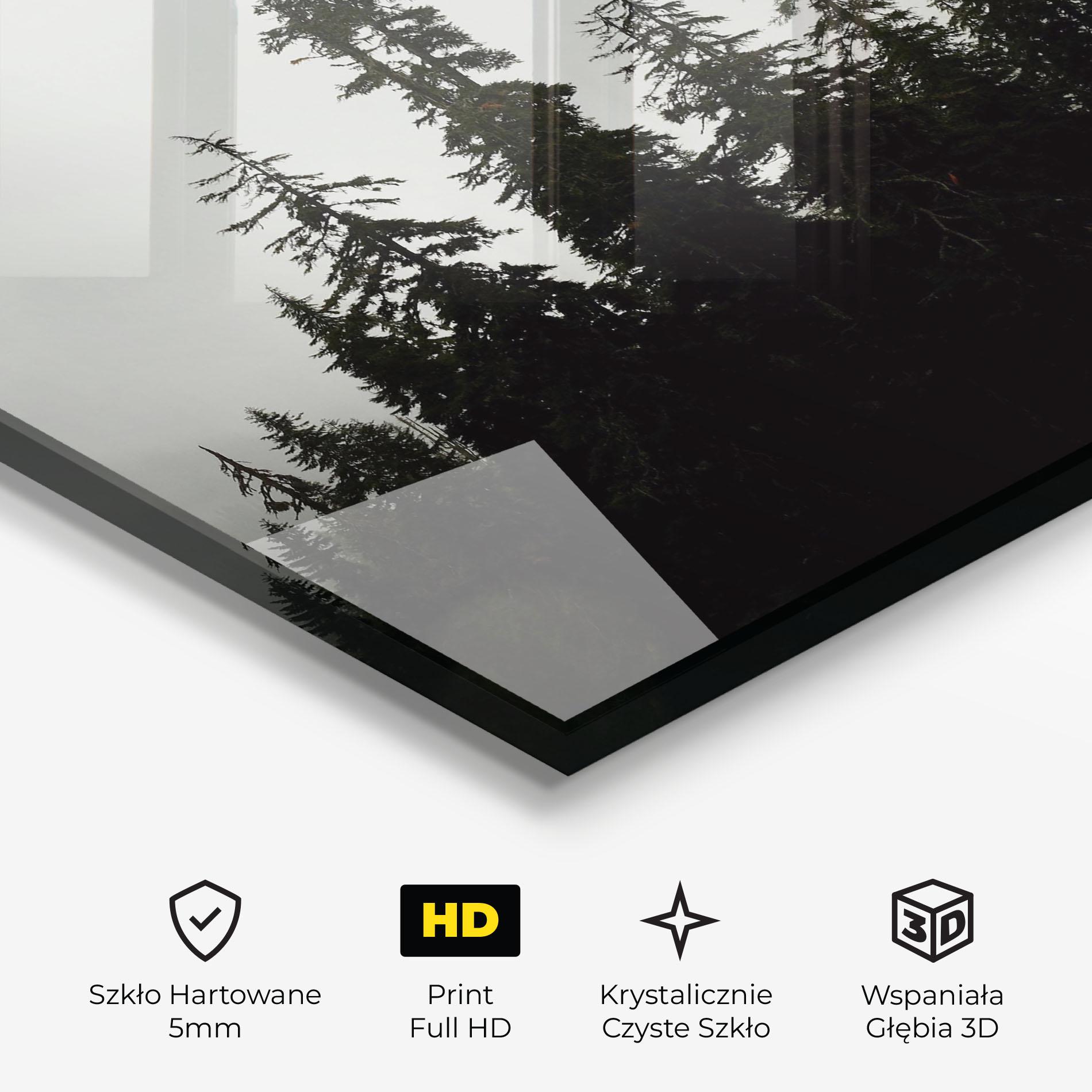 Obraz na Szkle Black Tree Forest mockup 3