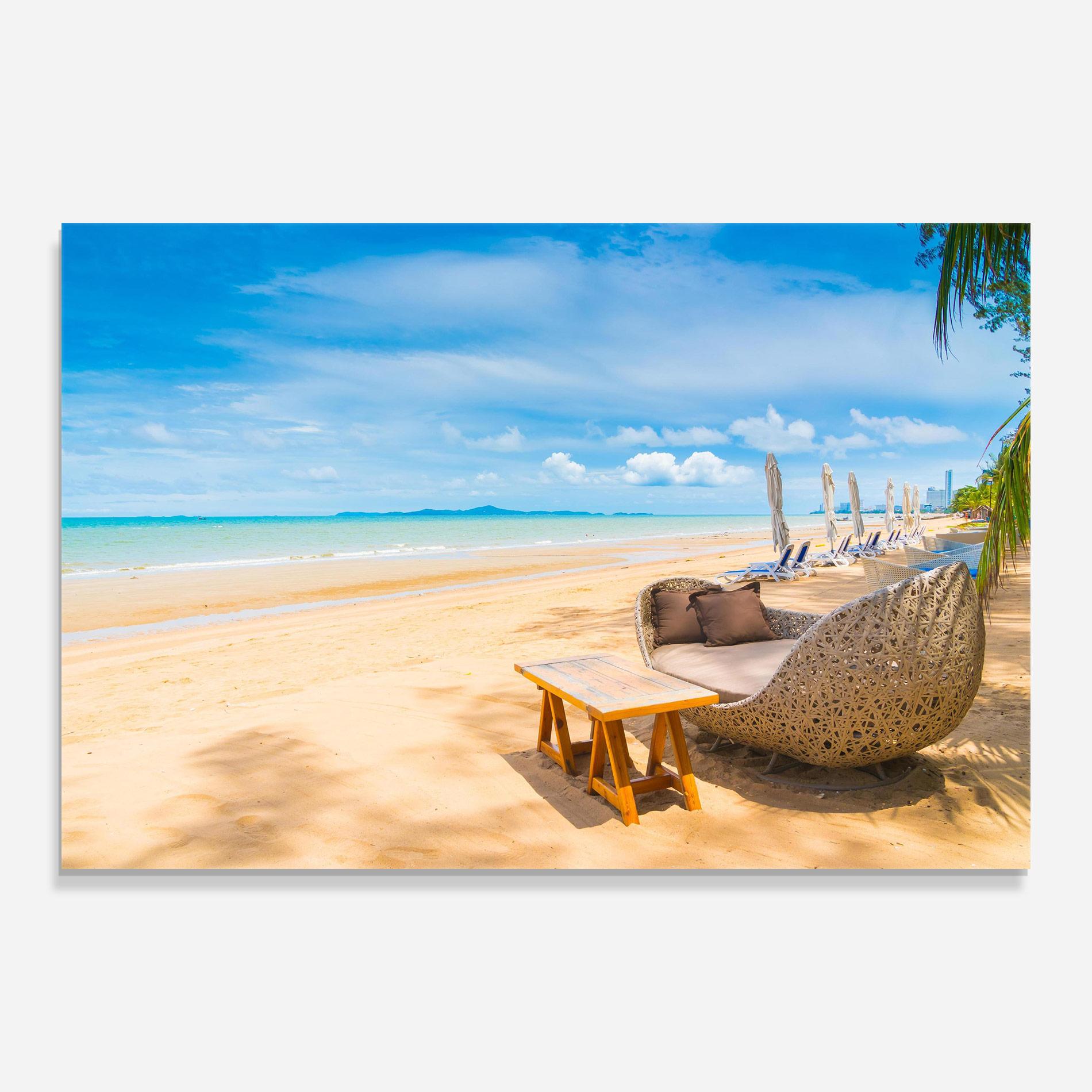 Obraz na Szkle Dinning Blue Sky mockup 0